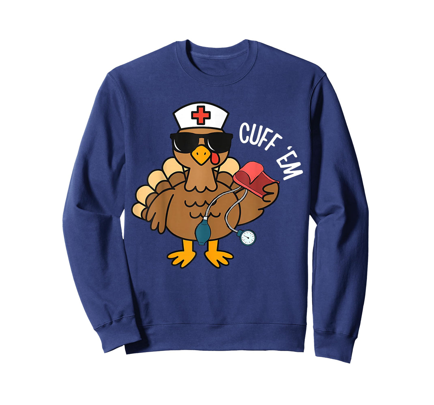 Autumn Cuff 'Em Funny Turkey Nurse RN Thanksgiving T-Shirt