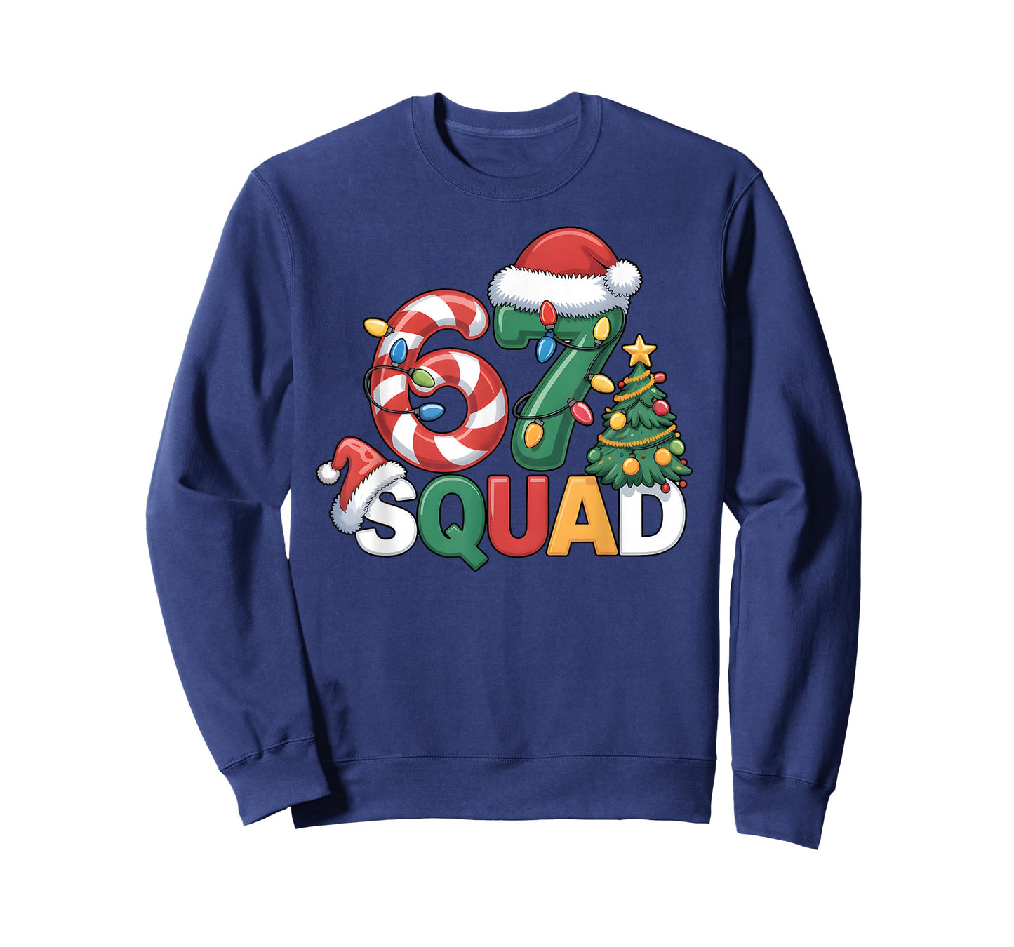 67 Squad Squad Teacher Christmas Design Funny 67 T-Shirt