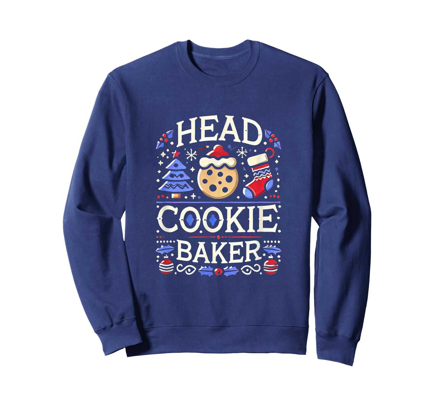 Christmas Head Cookie Baker Xmas Cookie Baking T-Shirt