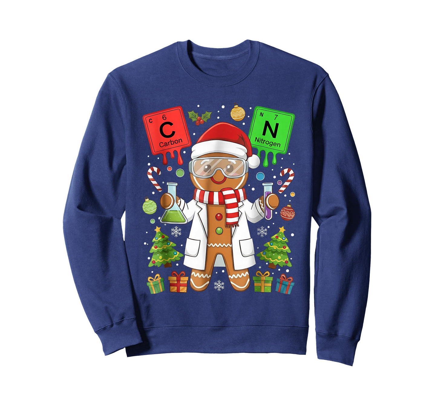 67 Chemistry Science Lover Teacher Periodic Table Christmas T-Shirt