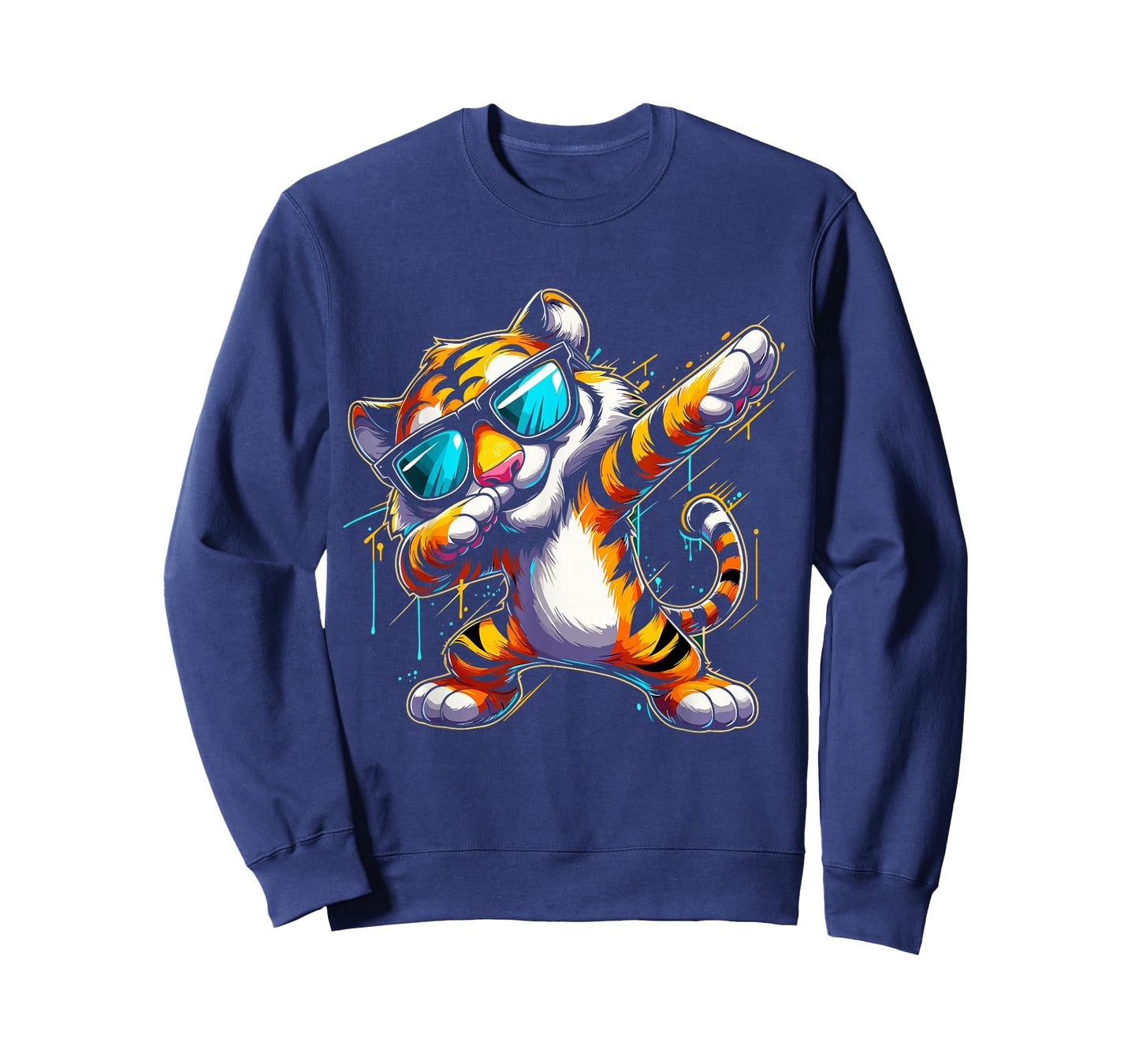 Dabbing Tiger With Sunglasses Cool Dabbing Tiger T-Shirt
