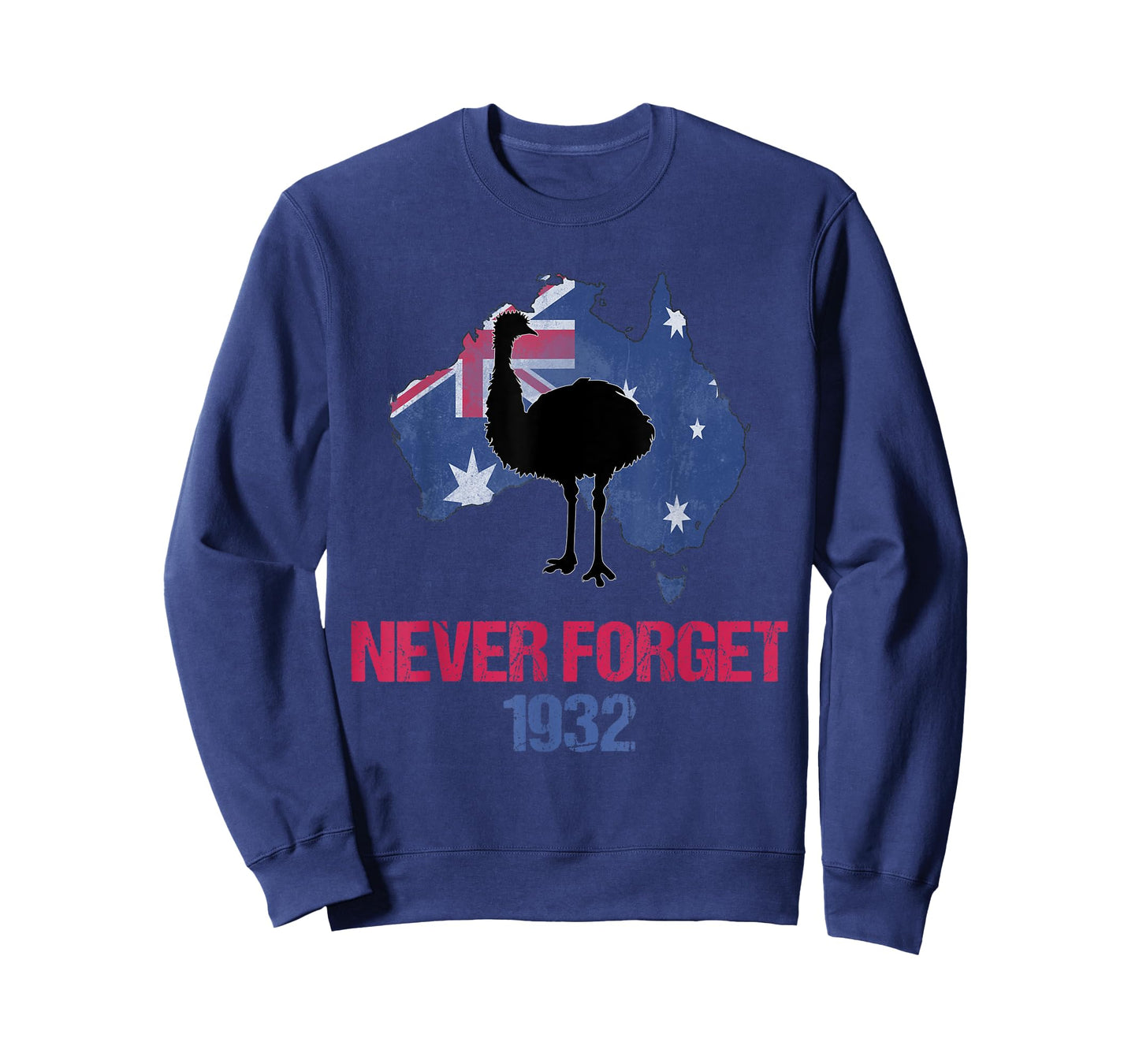 Agema Apparel Emu War 1932 Never Forget Australian History T-Shirt, Small, Black