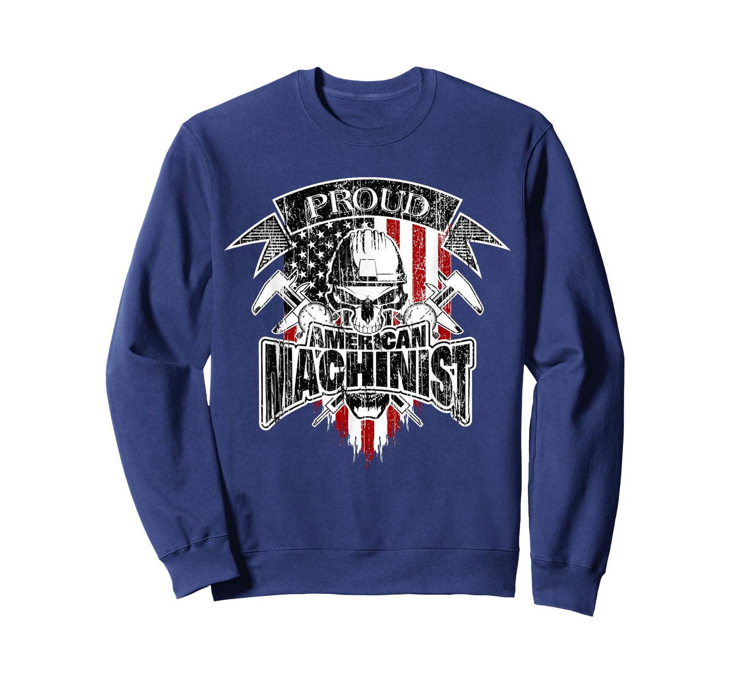Proud Patriotic Machinist with American Flag Women Men T-Shirt