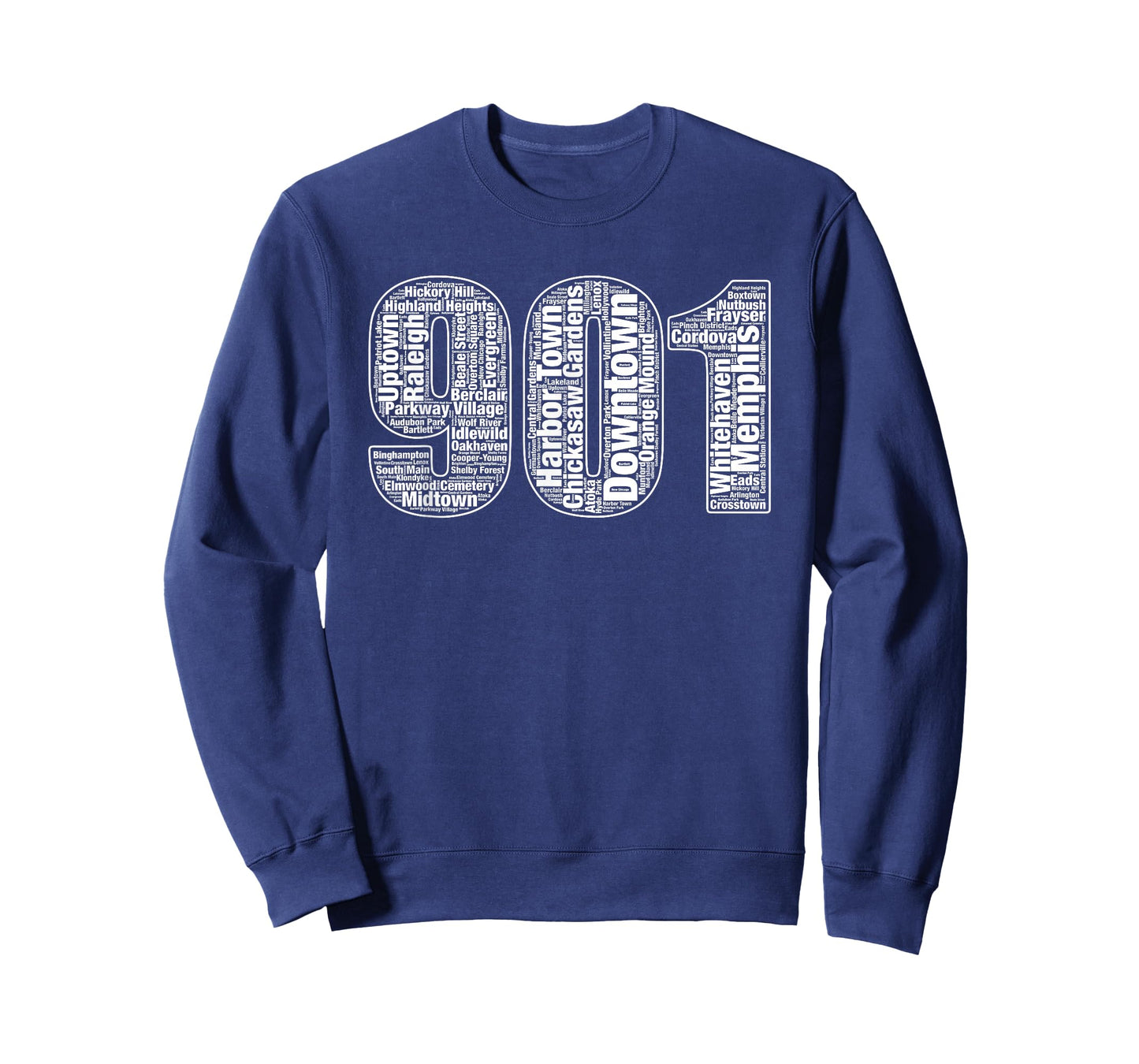 901 Memphis Typography Word Art T-Shirt Small