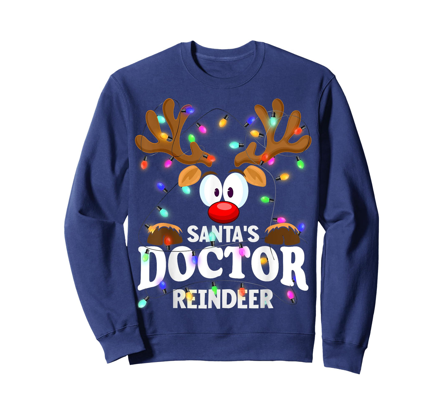 Christmas Men Women Santa's Doctor Reindeer T-Shirt