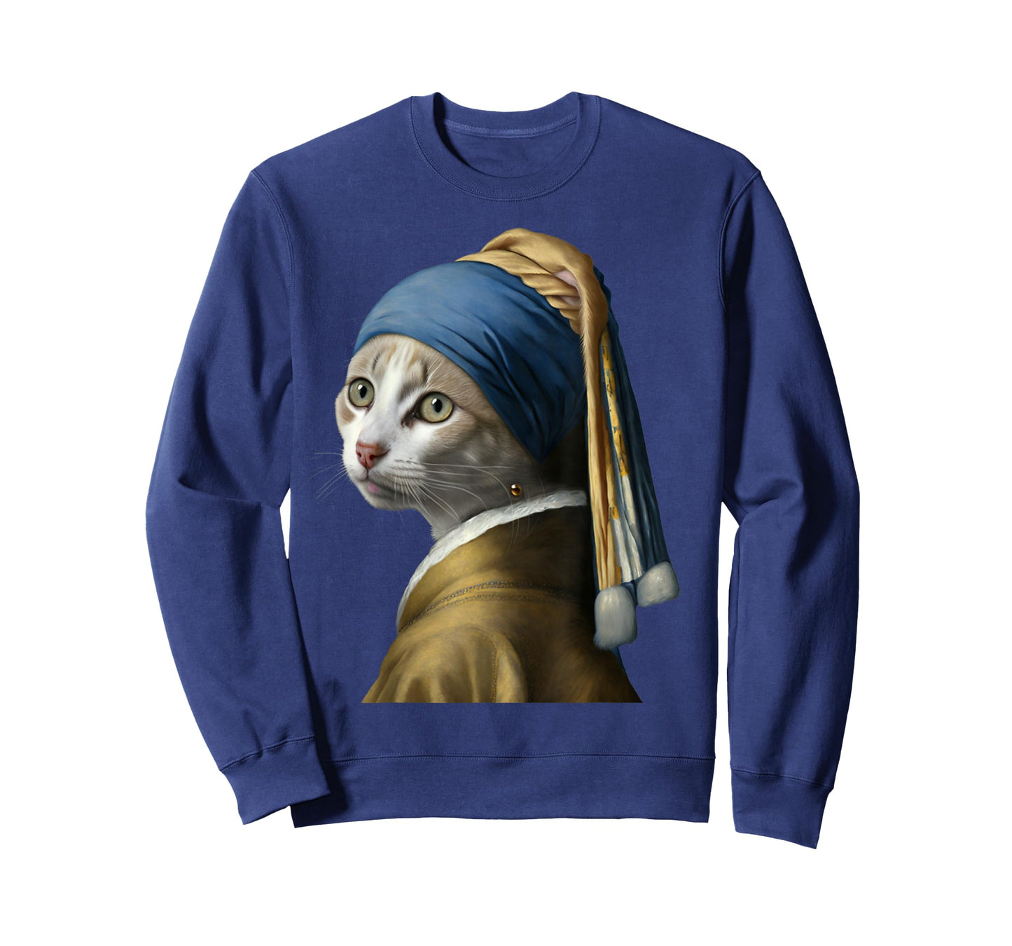 Girl with a Pearl Earring Funny Cat Lovers T-Shirt