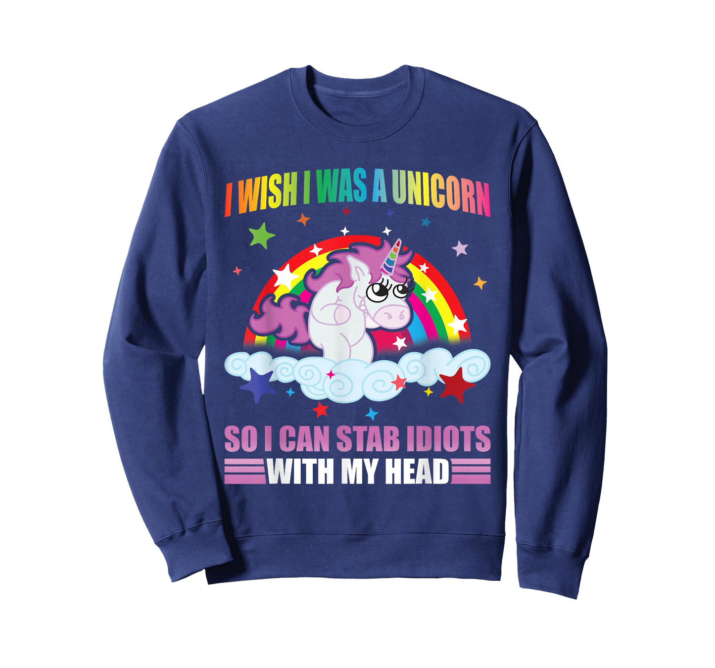I Wish I Was A Unicorn Funny Unicorn I Hate People Unicorns T-Shirt