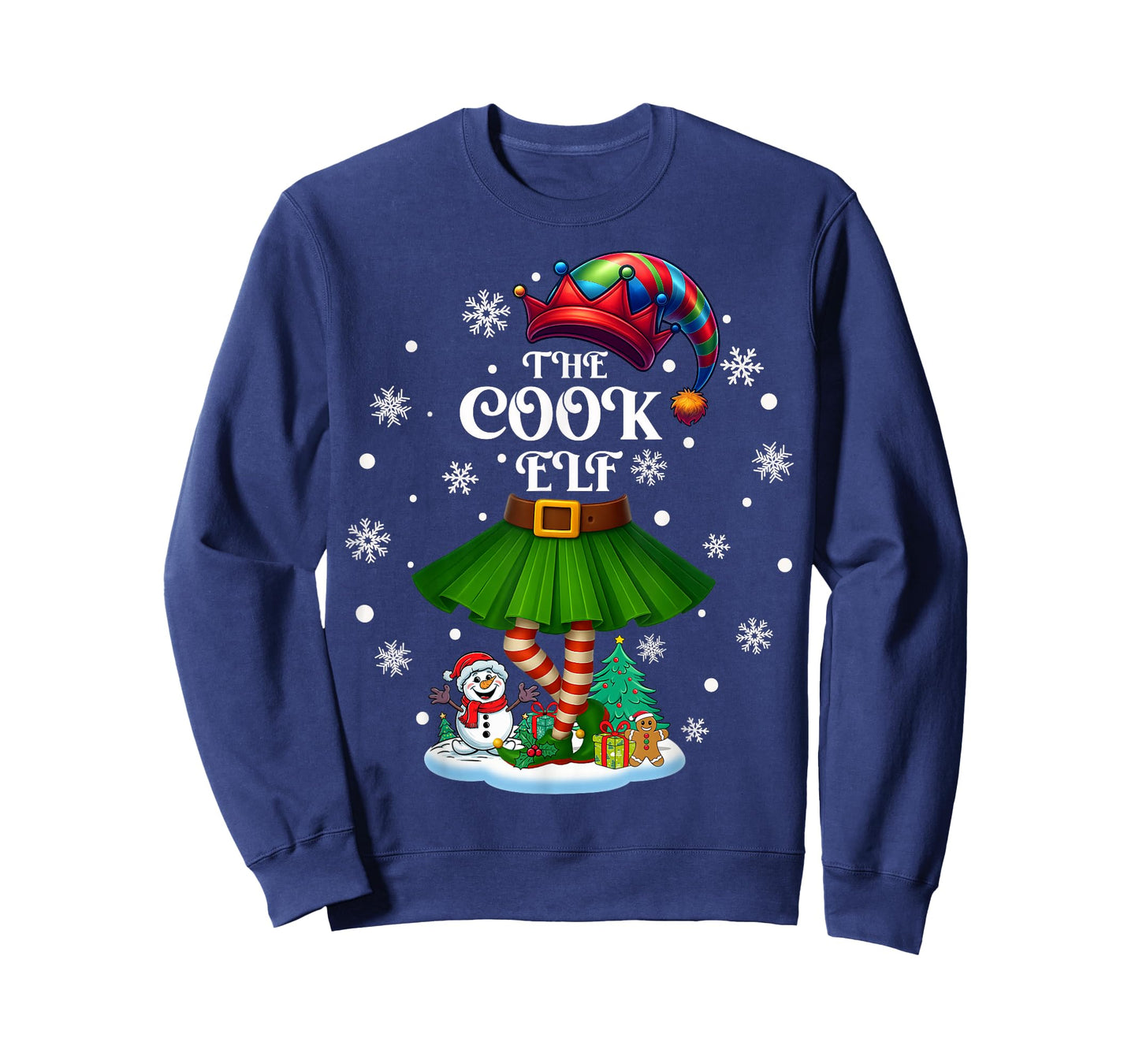 Cook Elf Squad Xmas Women Girls Mom Christmas Family T-Shirt