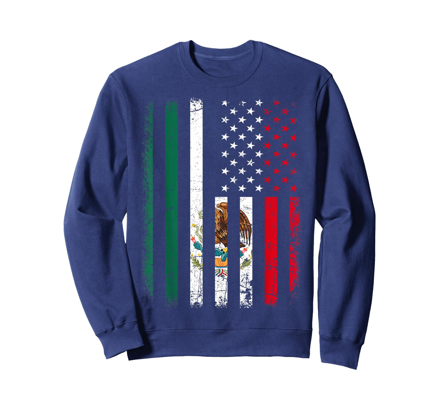 Mexican American Flag Mexican Roots Mexico America T-Shirt Small
