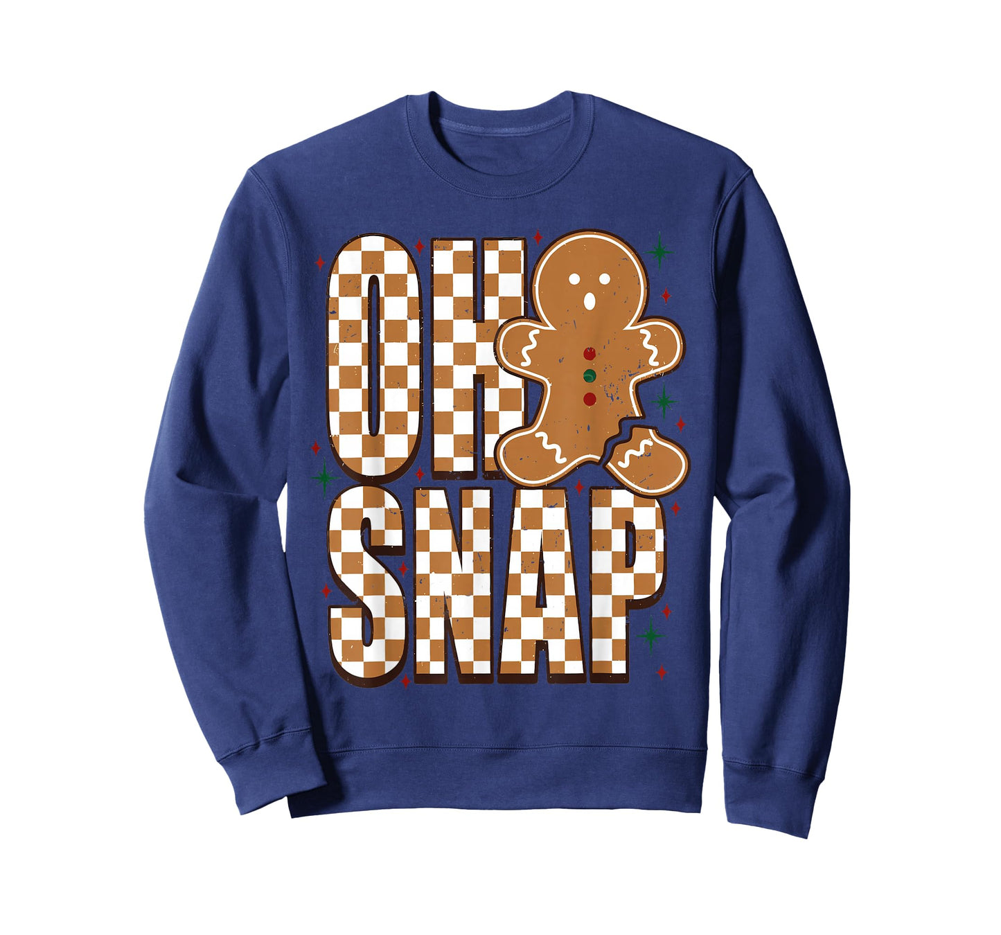 Oh Snap Gingerbread Man Funny Christmas Retro Women Men Kids T-Shirt