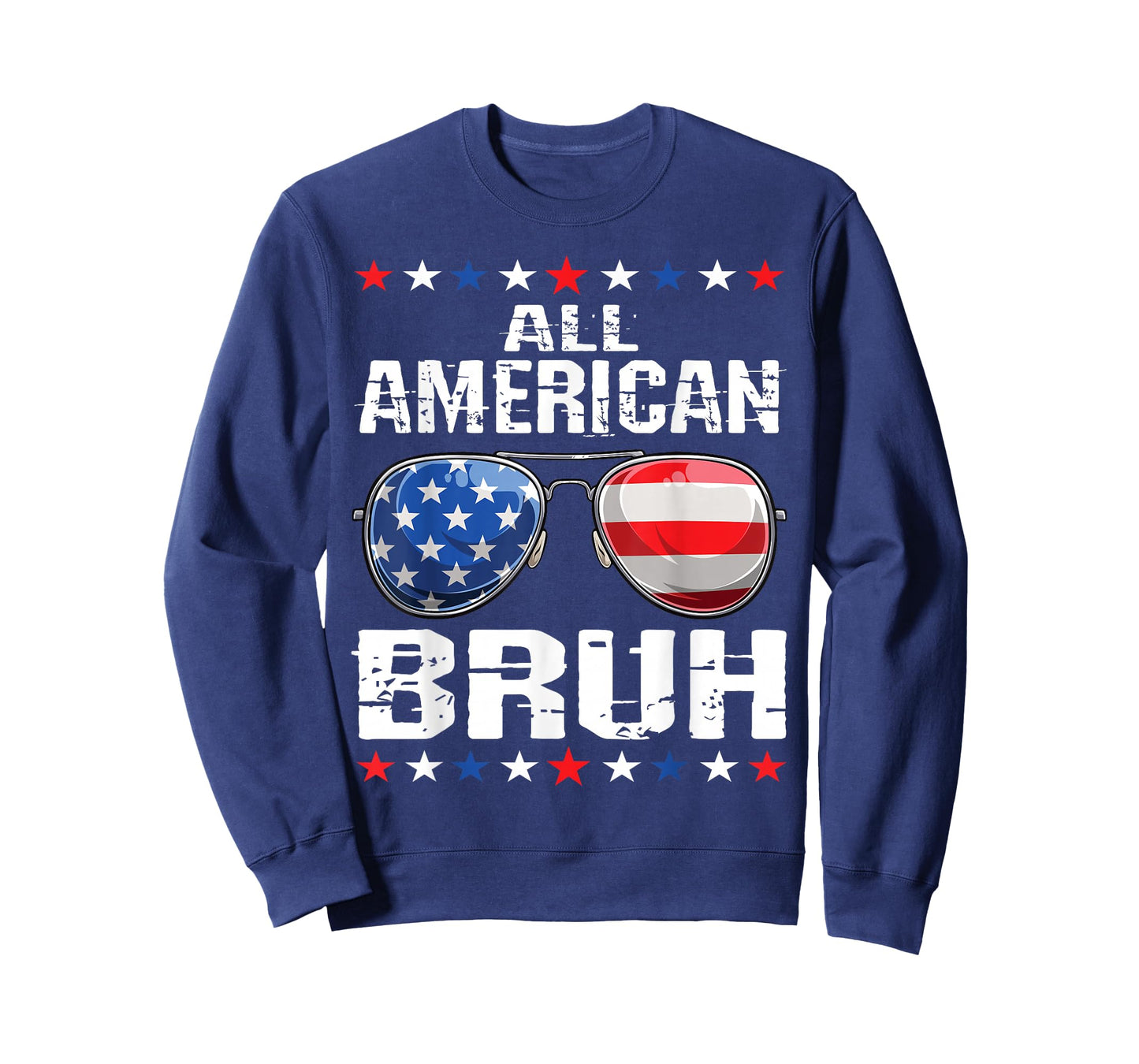 All American Bruh 4th Of July Boys Patriotic USA Teens Kids T-Shirt