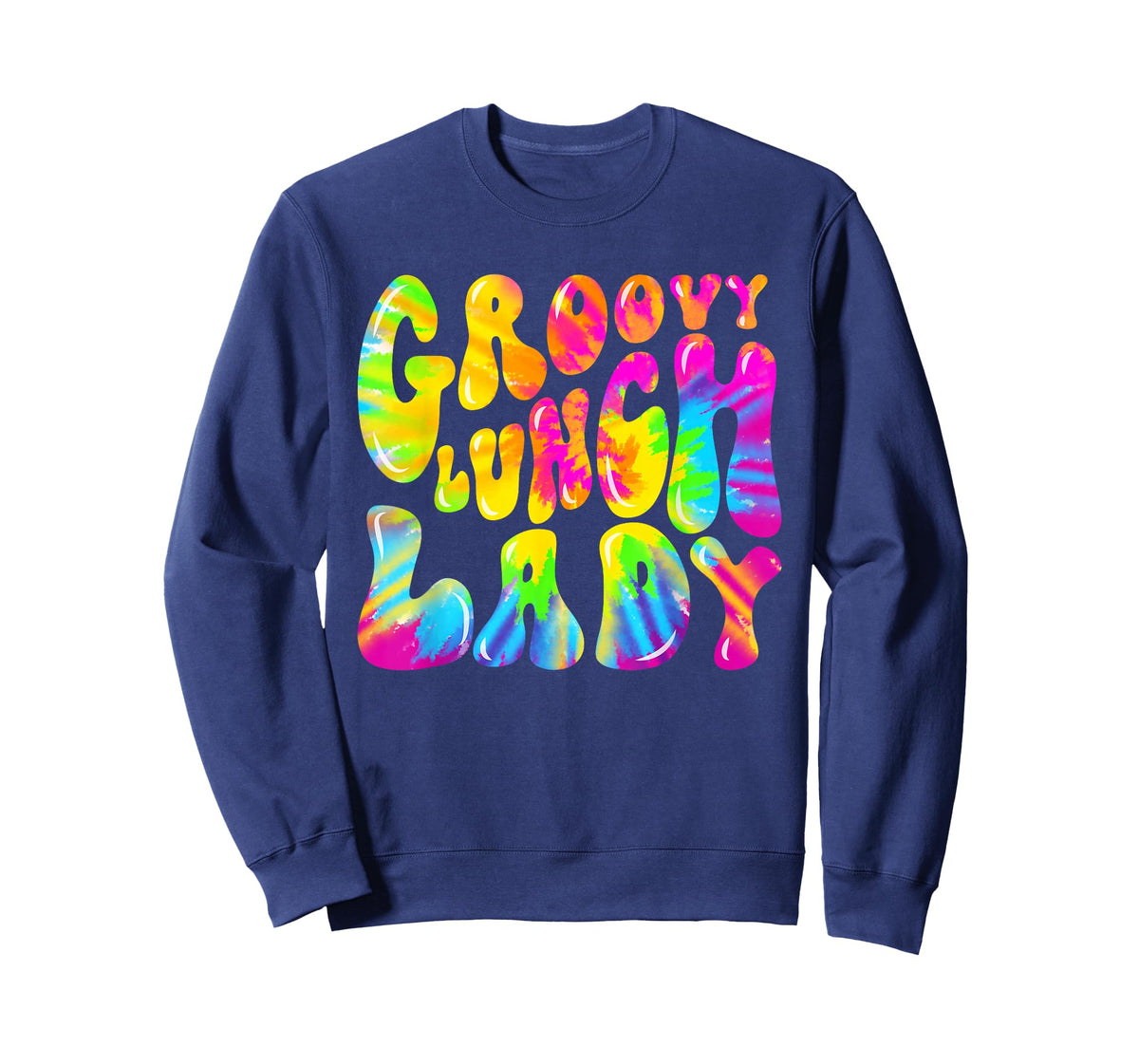Groovy Lunch Lady Shirt, Cafeteria Canteen Tie Dye Groovy T-Shirt