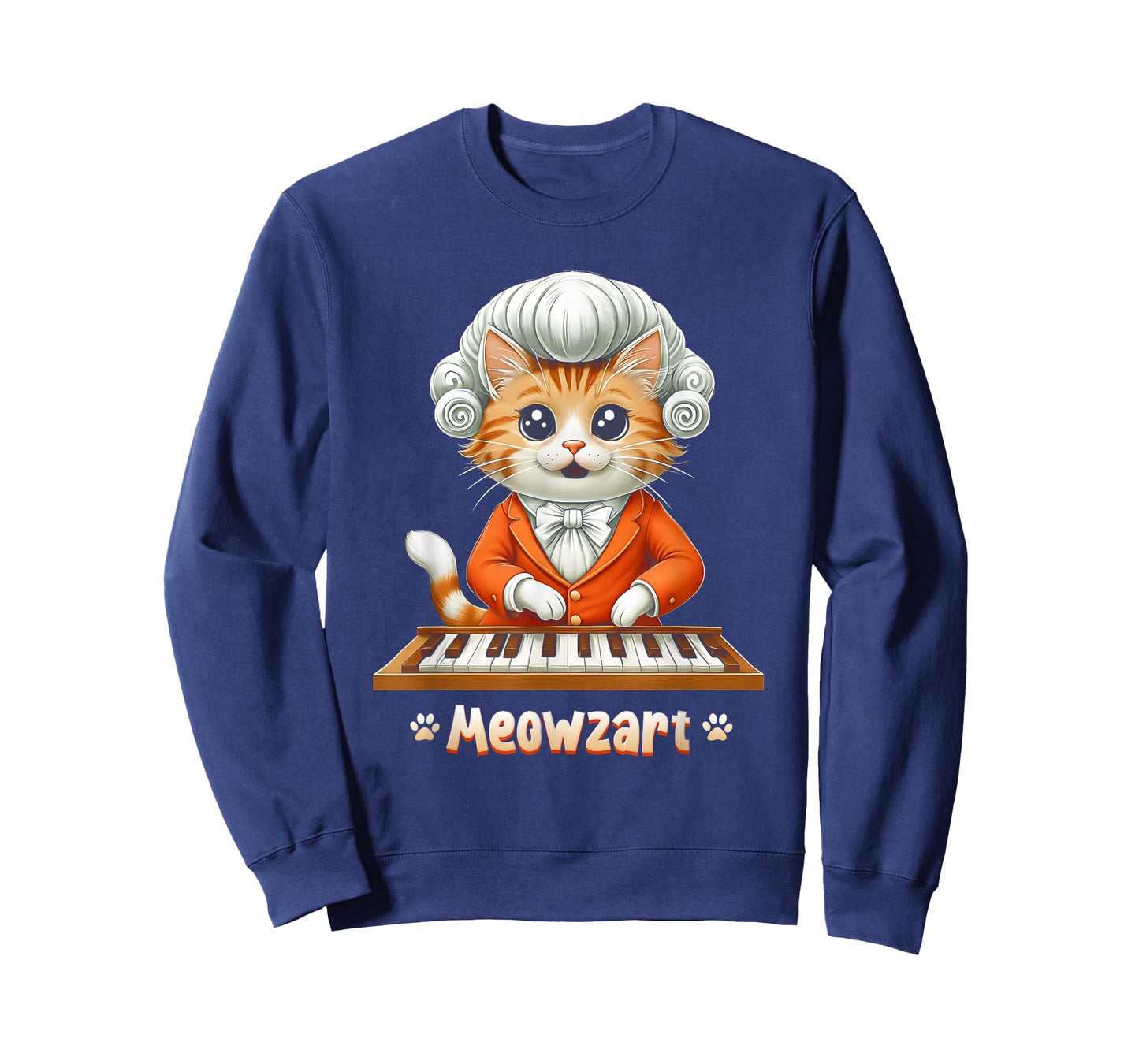Meowzart Cat Classical Music Piano Parody Composer Musician T-Shirt