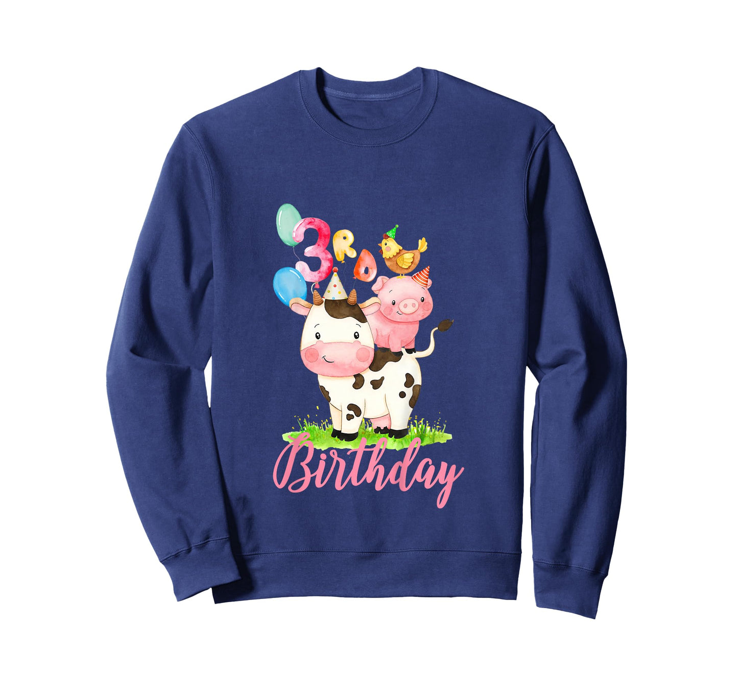 3 years Old Girl Farm Animals It's My 3rd Birthday T-Shirt