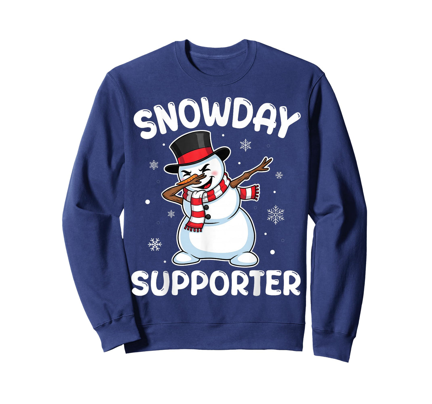 Snow Days Supporter Funny Christmas Dabbing Boys Men T-Shirt