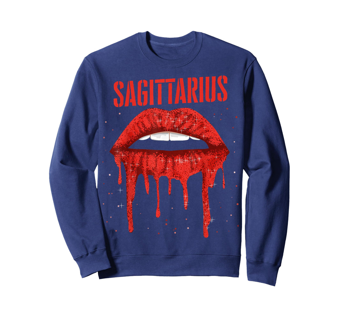 Sagittarius Red Lips Zodiac Sign December Birthday Horoscope T-Shirt