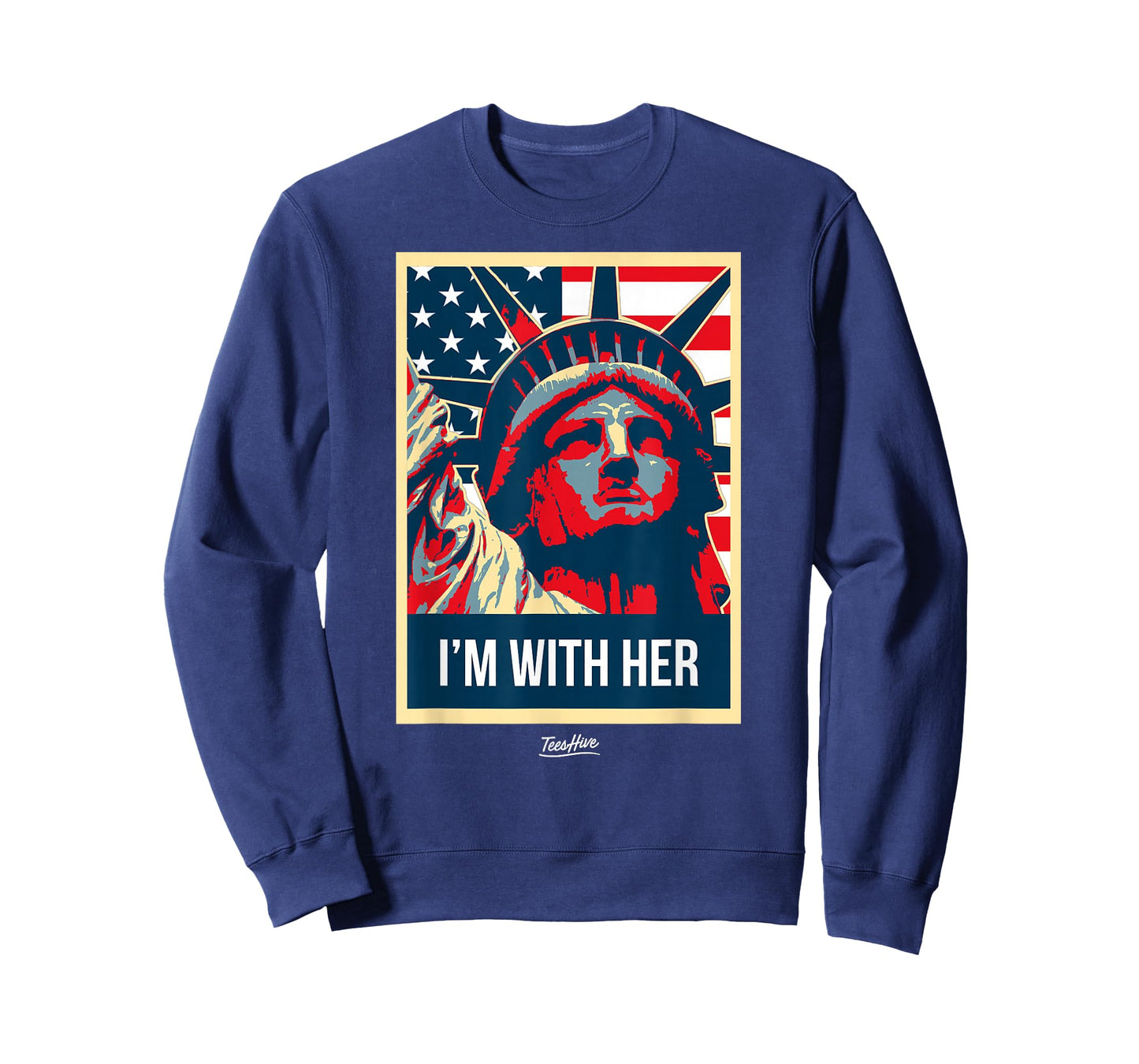 Im with Her Vintage Statue of Liberty New York T Shirt T-Shirt