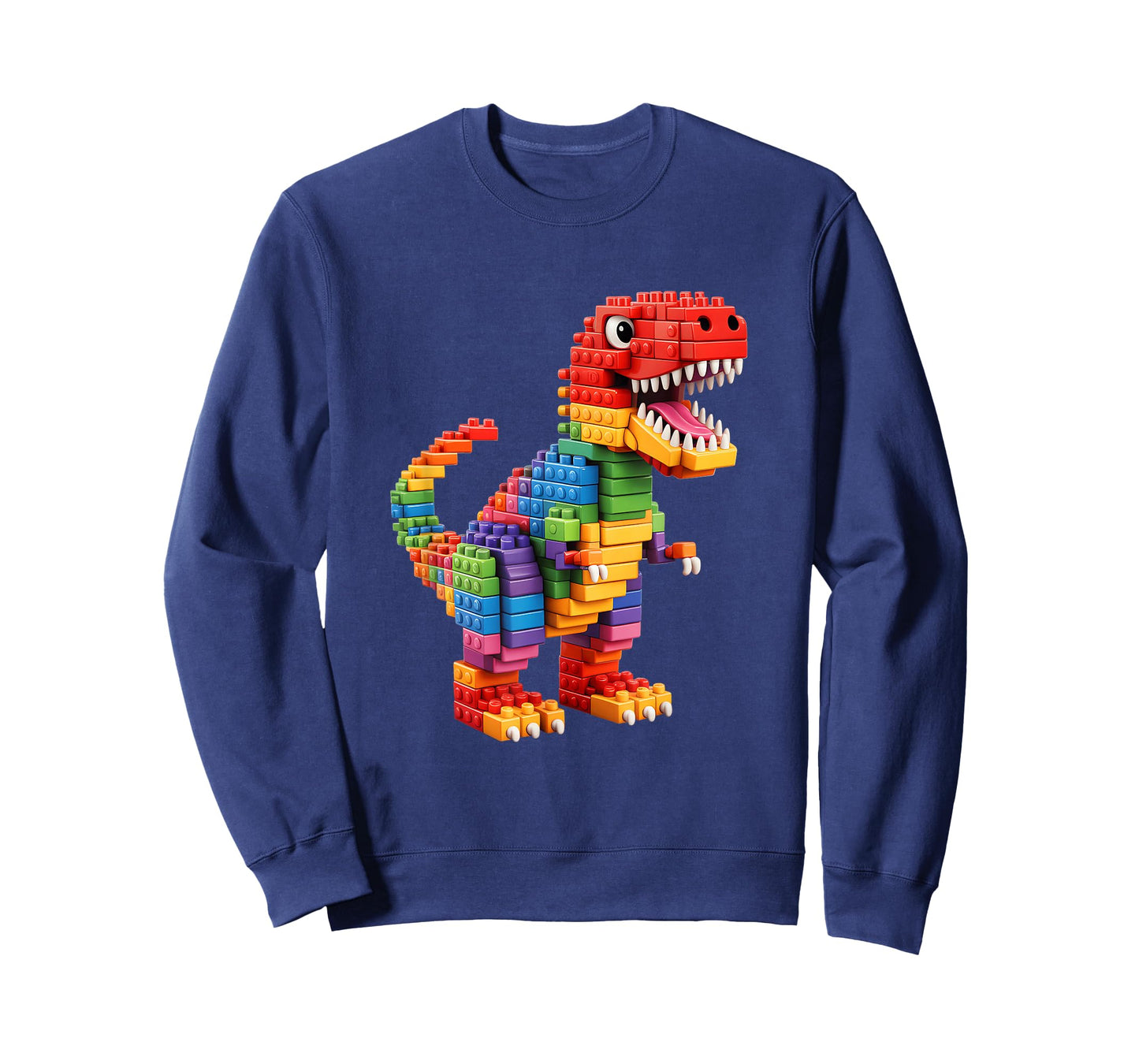 Master Builder Men Boys Kids Building Bricks Dinosaur T-Rex T-Shirt