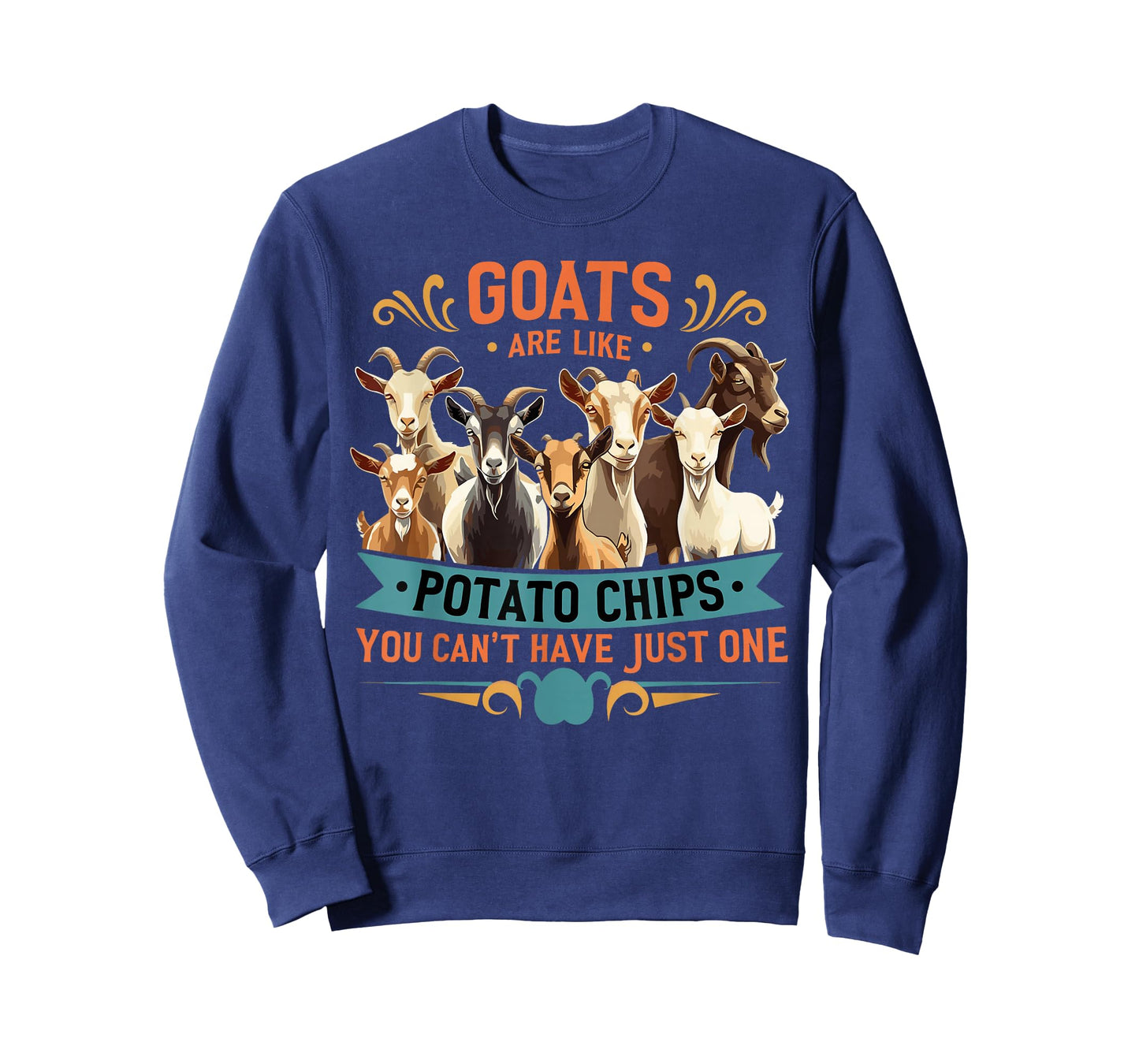 Goats Are Like Potato Chips Funny Farm Animal T-Shirt