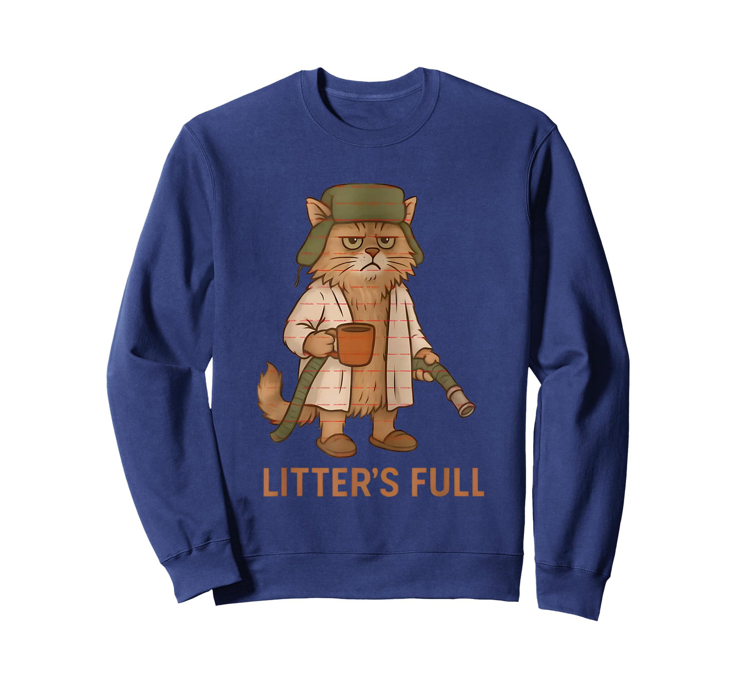 Funny Litter’s Full Cat Coffee Christmas Cat Mom Cat Lover T-Shirt