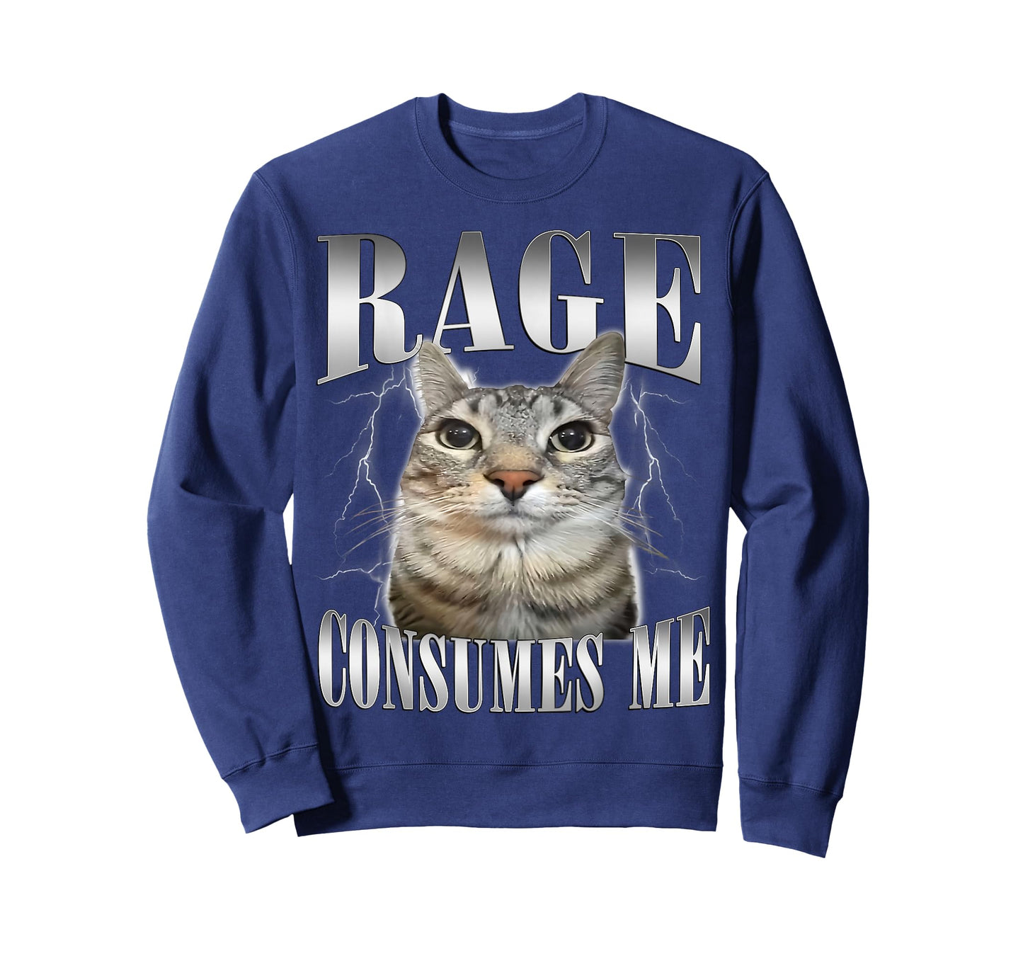 Rage Consumes Me Funny Cat Oddly Specific Cat Meme Men Women T-Shirt