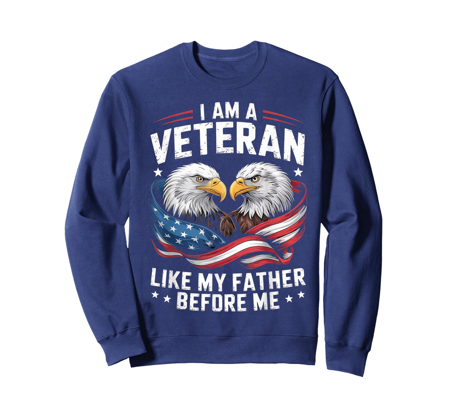 I Am A Veteran Like My Father Before Me Patriotic Eagle T-Shirt