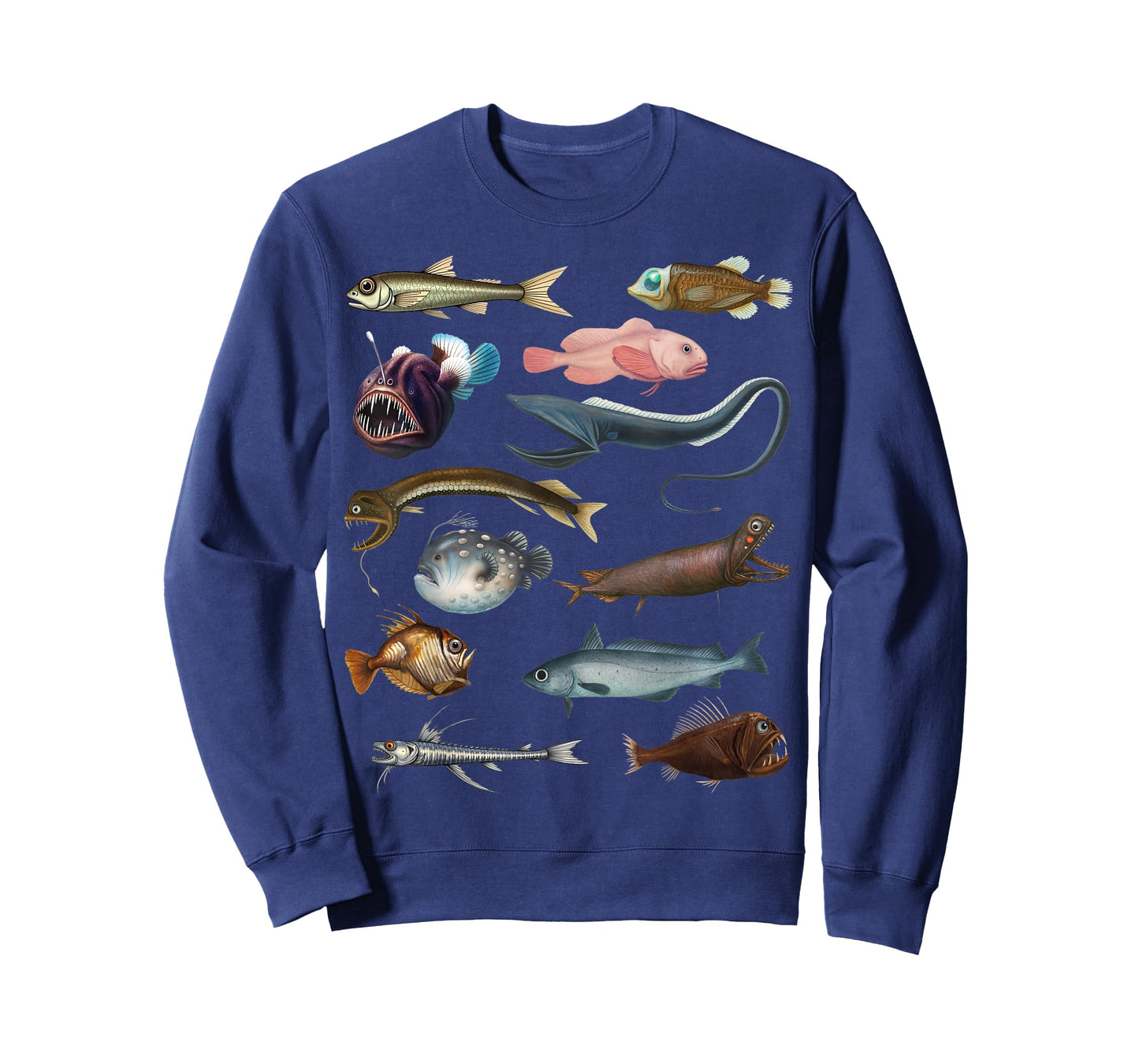 Deep Sea Fish Ocean Biology & Marine Science Educational T-Shirt