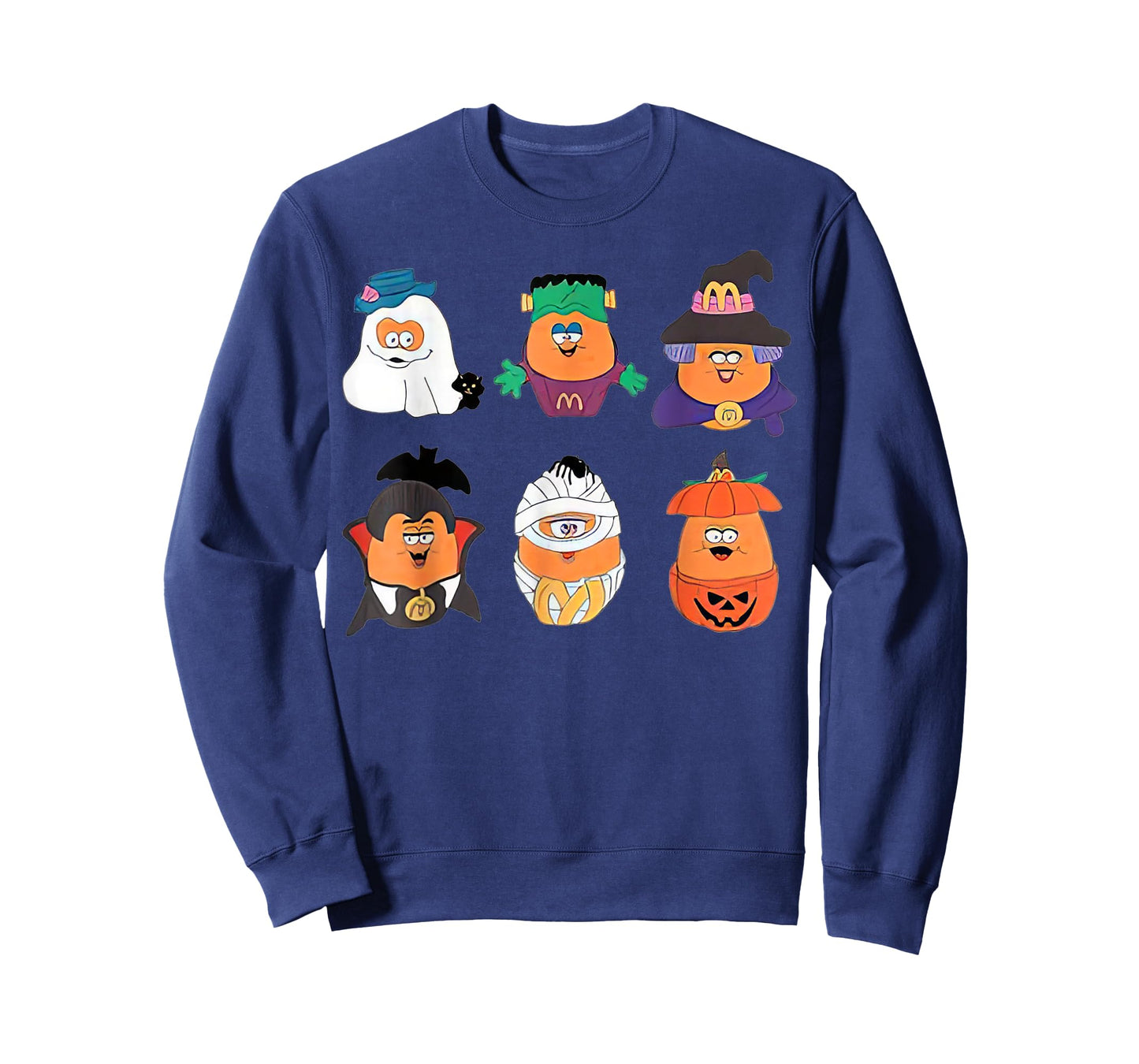 Chicken Nugget Halloween Retro 90S Pumpkin Boo T-Shirt