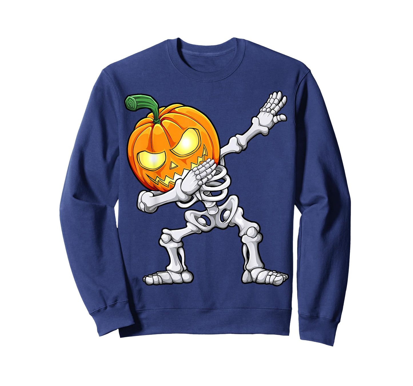 Halloween Boys Dabbing Skeleton Scary Pumpkin Jack O Lantern T-Shirt