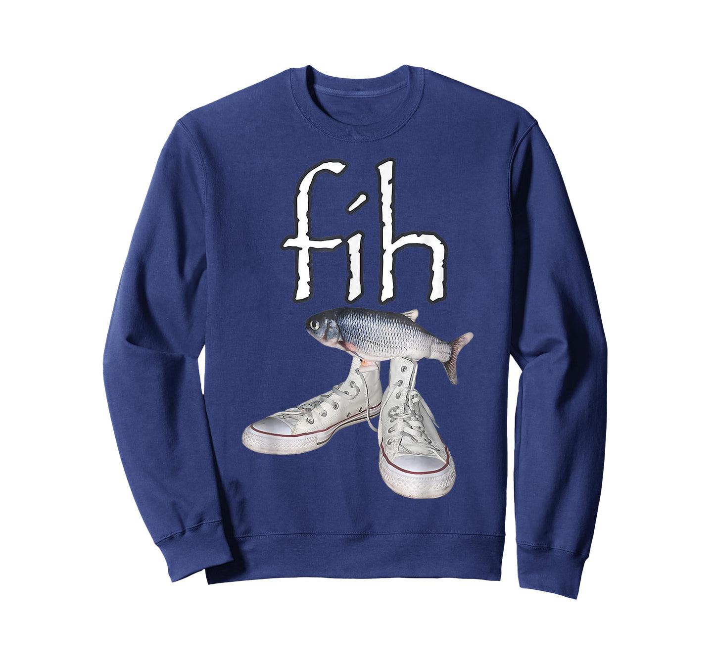 Fih Shoes Fish Funny Misspelled Fish Meme Fih Calling Humor T-Shirt