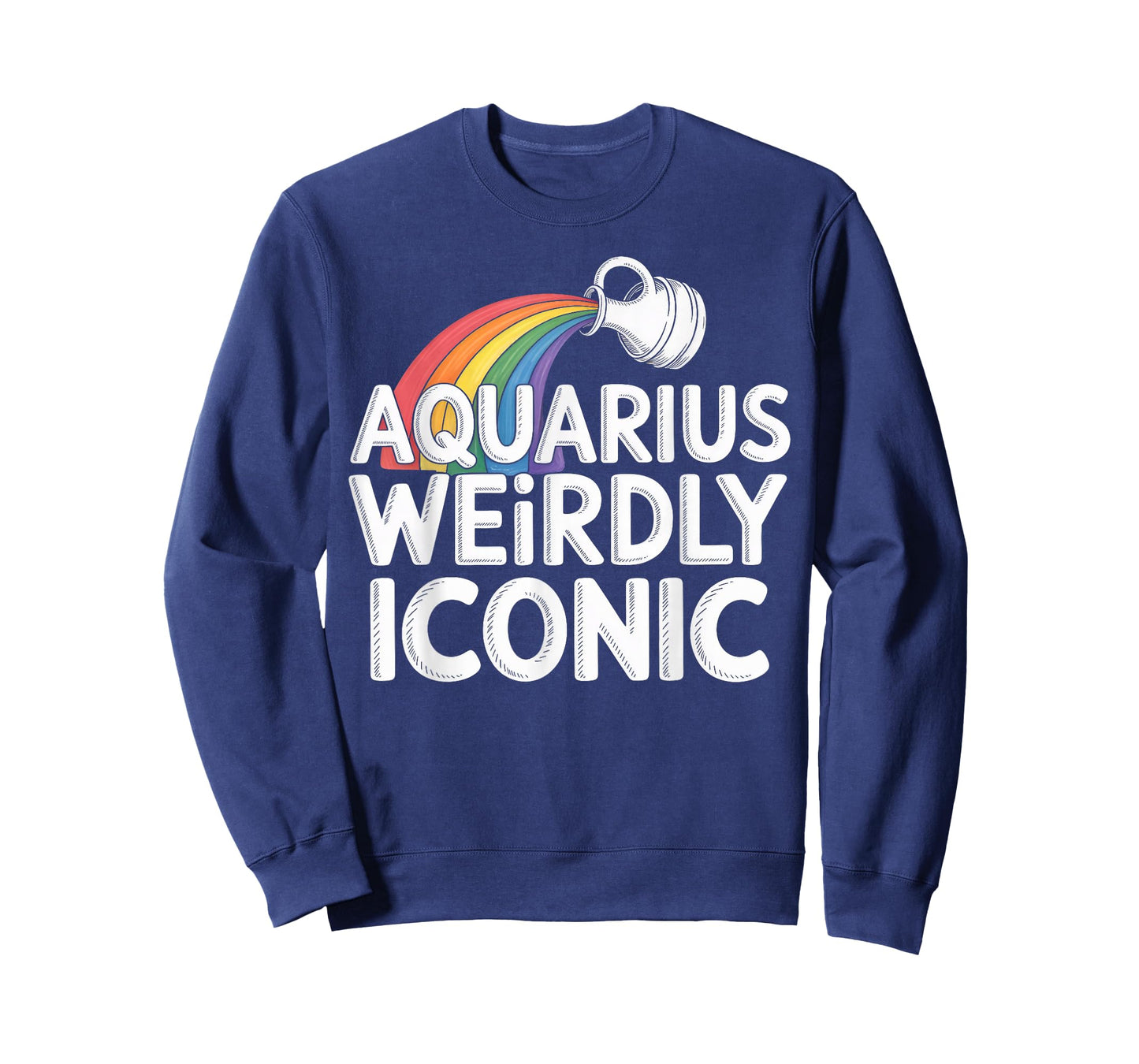 Aquarius Weirdly Iconic Zodiac Cosmic Art T-Shirt