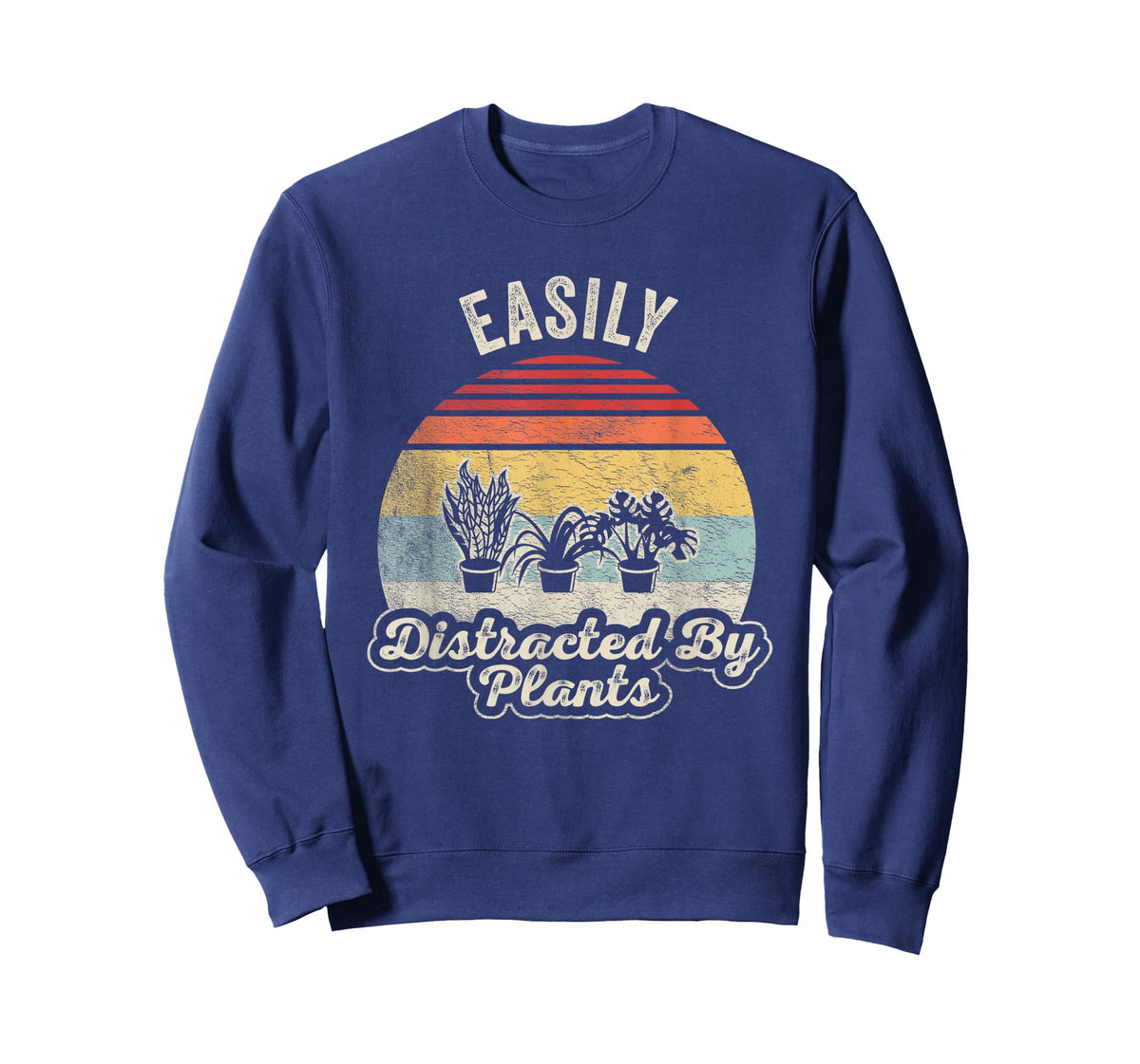 Retro Vintage Easily Distracted By Plants Gardening T-Shirt