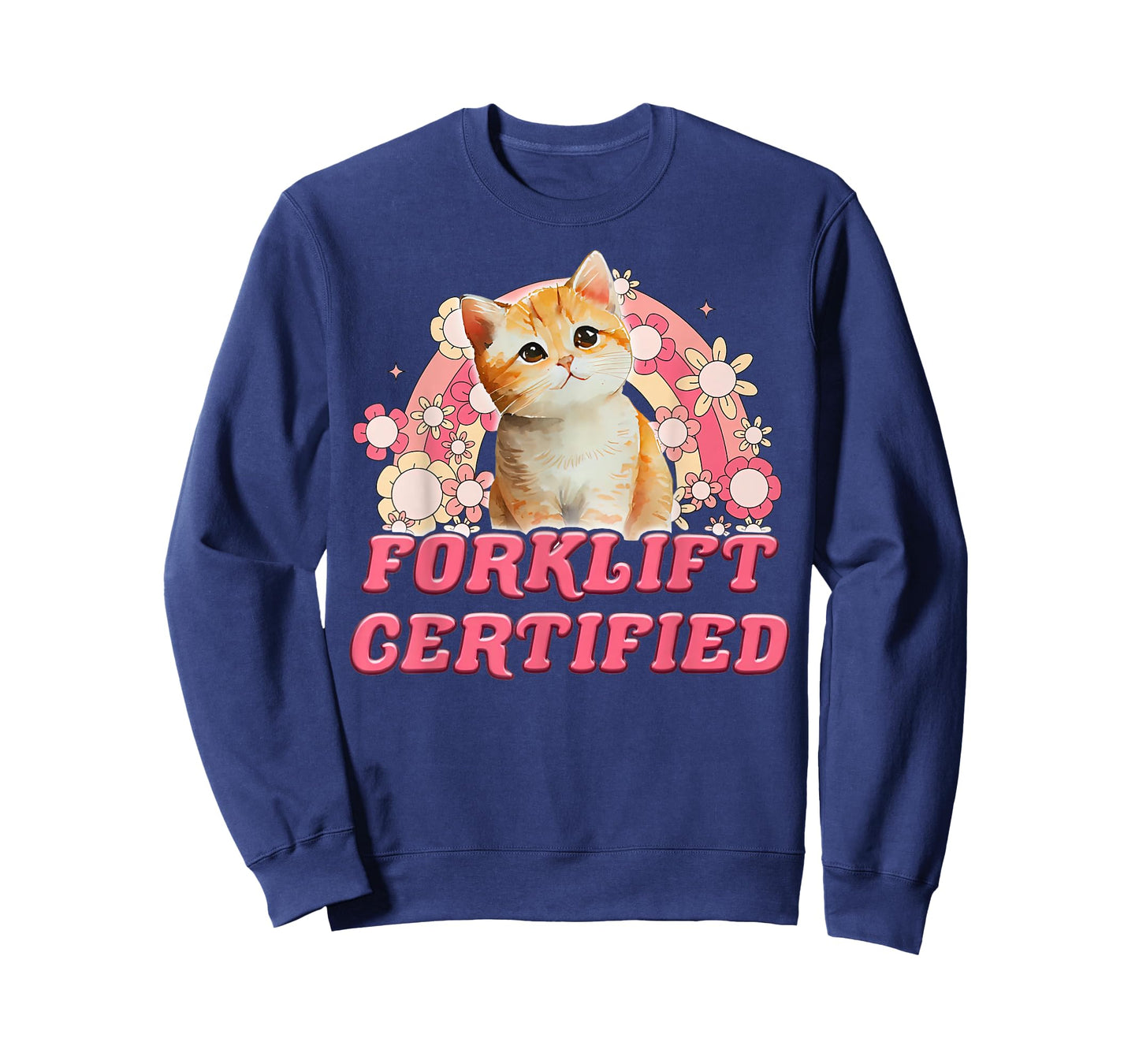 Cat Forklift Certified Funny for Men Women T-Shirt