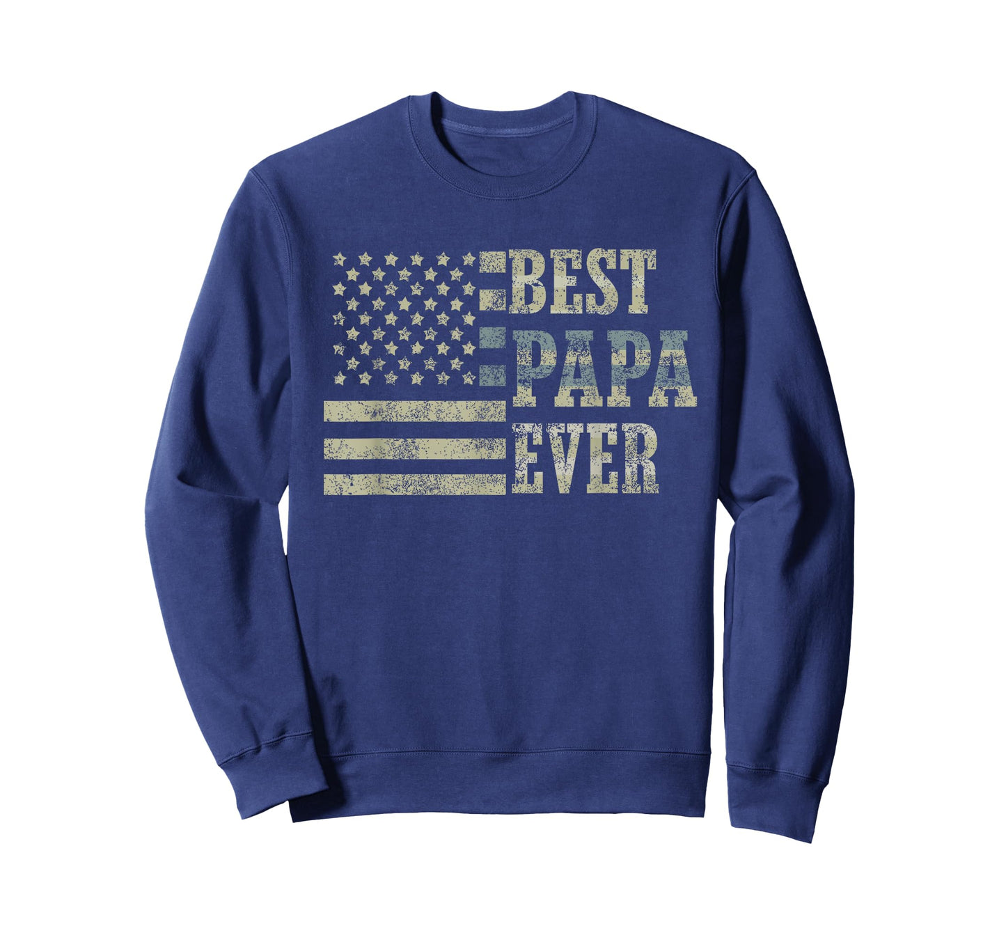 Best Papa Ever American Flag USA Flag T-Shirt
