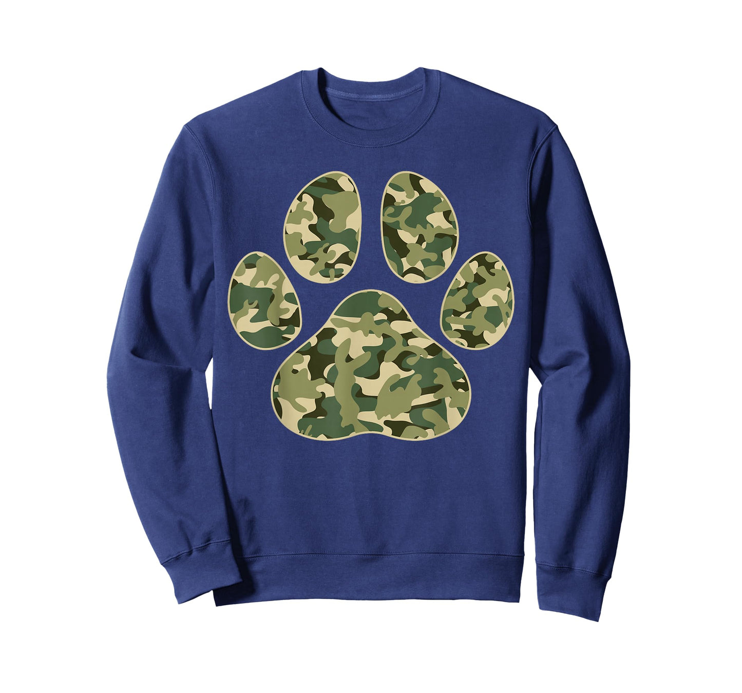 Cute Camo Paw Print Pet Owner Camouflage Paw Print Dog Lover T-Shirt