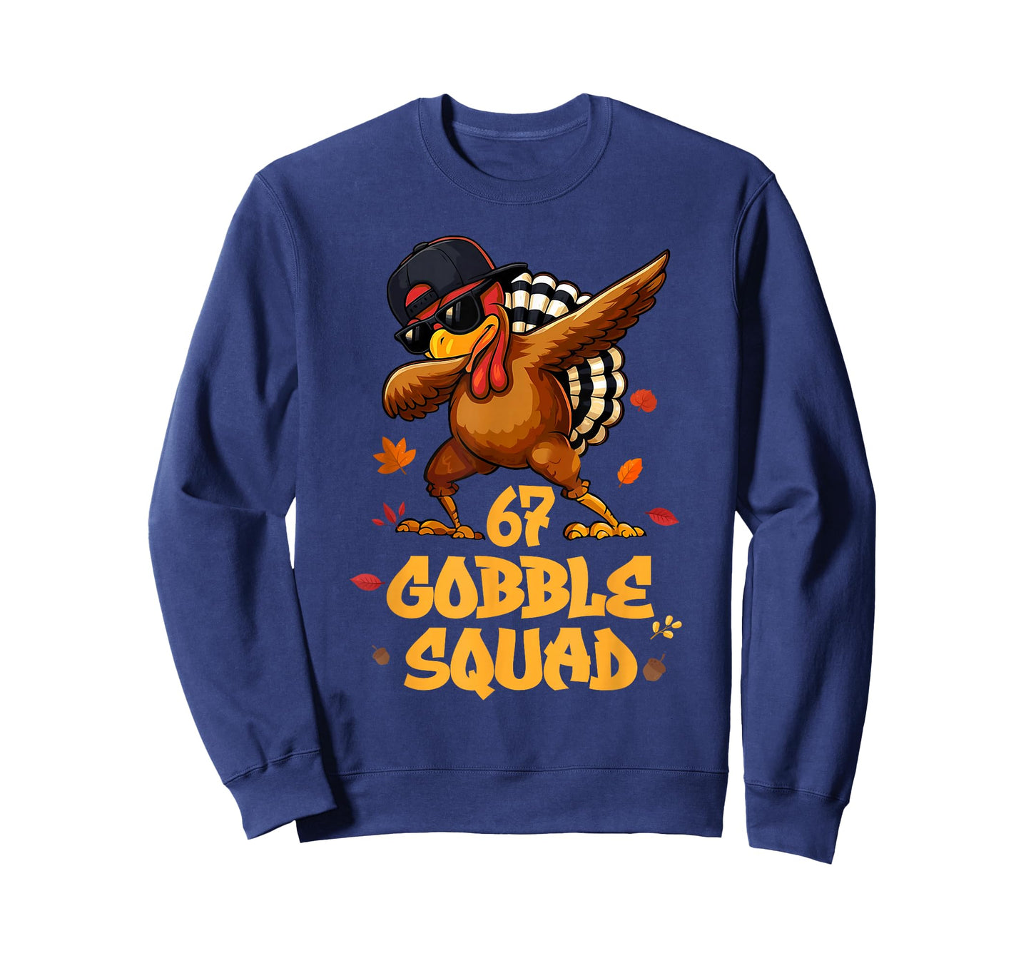 67 Gobble Squad Dabbing Turkey Thanksgiving Toddler Boy Kids T-Shirt