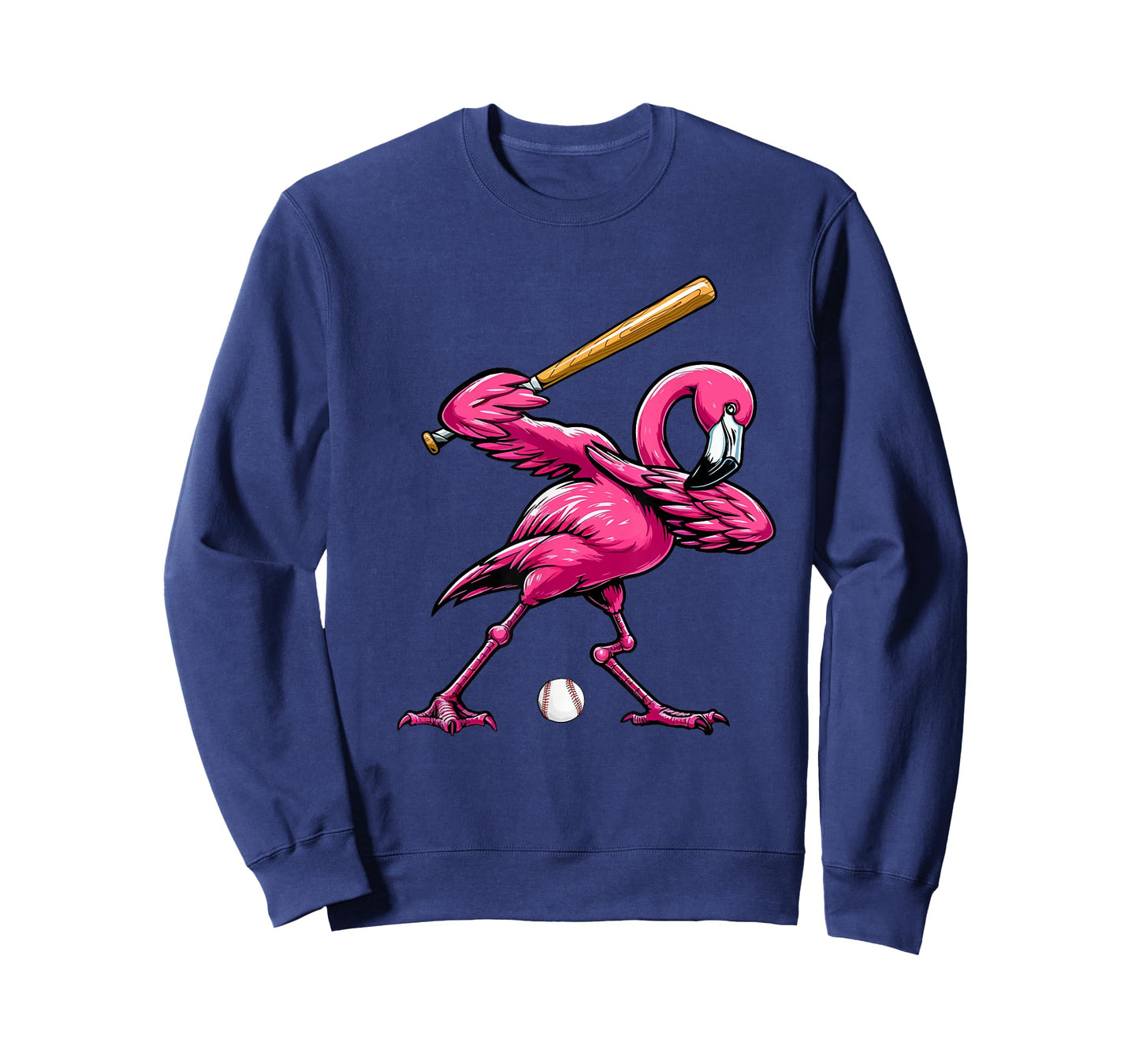 Dabbing Flamingo Costume Baseball Player Fan Lover Team T-Shirt