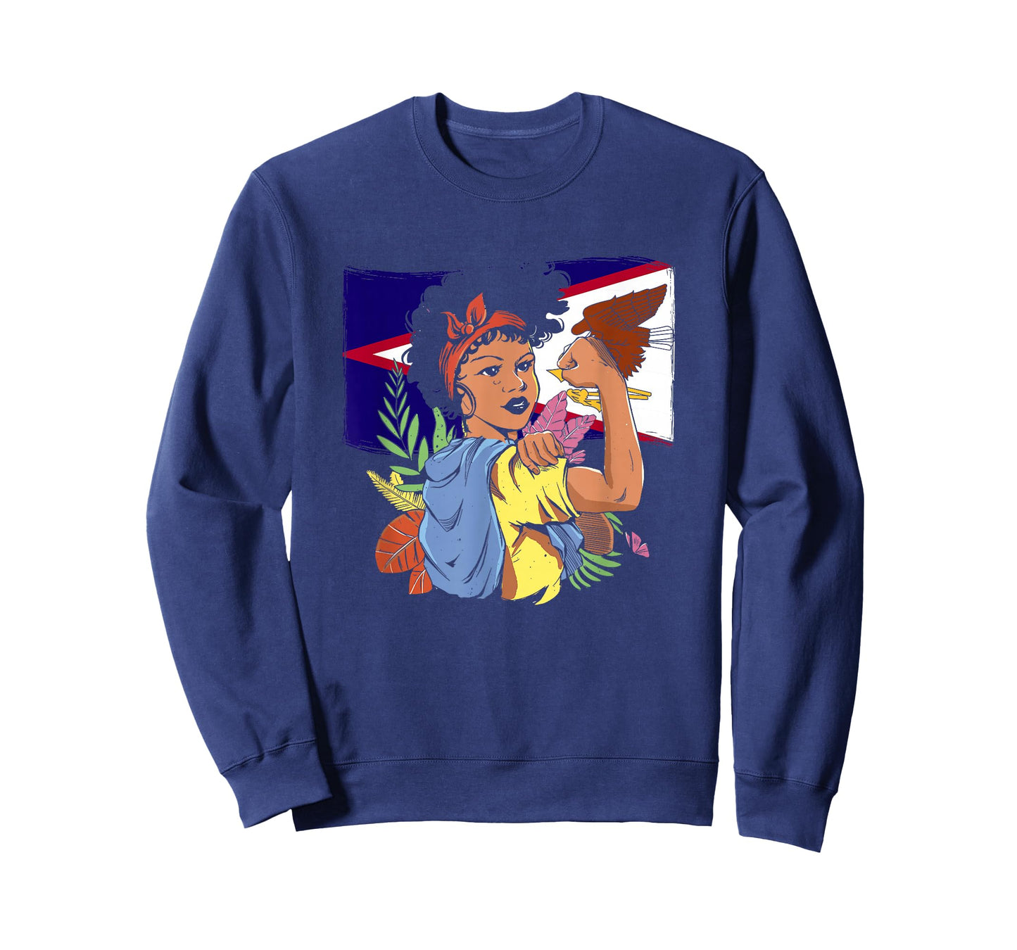 American Samoa Girl - Samoa Flag Pride Roots American Samoan T-Shirt
