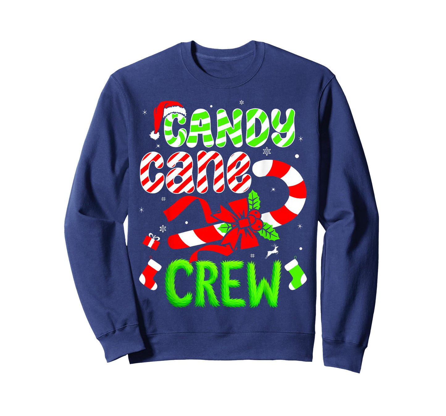 Candy Cane Crew Adult Men Women Kids Christmas T-Shirt