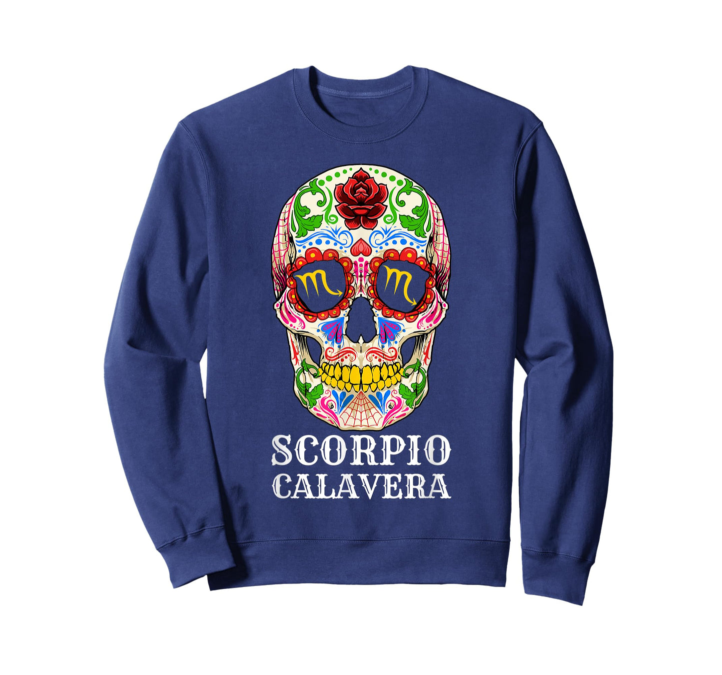 Scorpio Calavera Zodiac Sign for Mexican Dia de Los Muertos T-Shirt