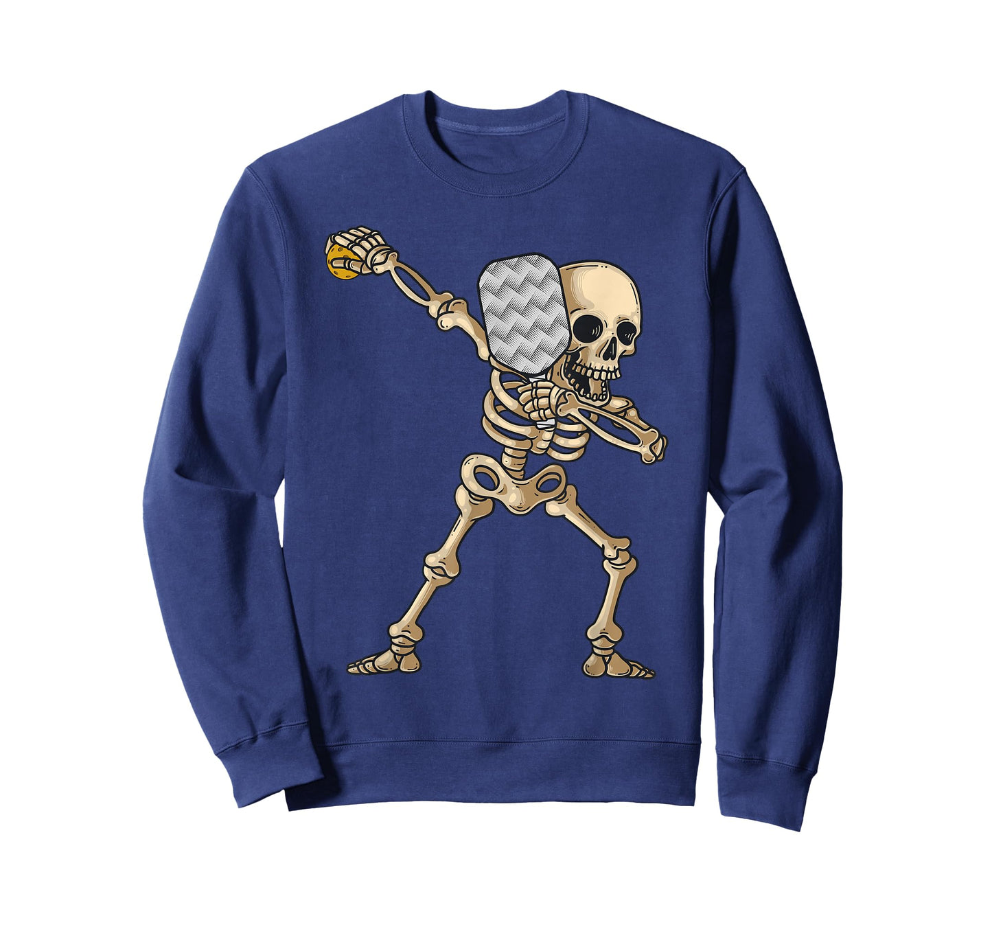 Halloween Pickleball Costume Dabbing Skeleton Pickleballer T-Shirt