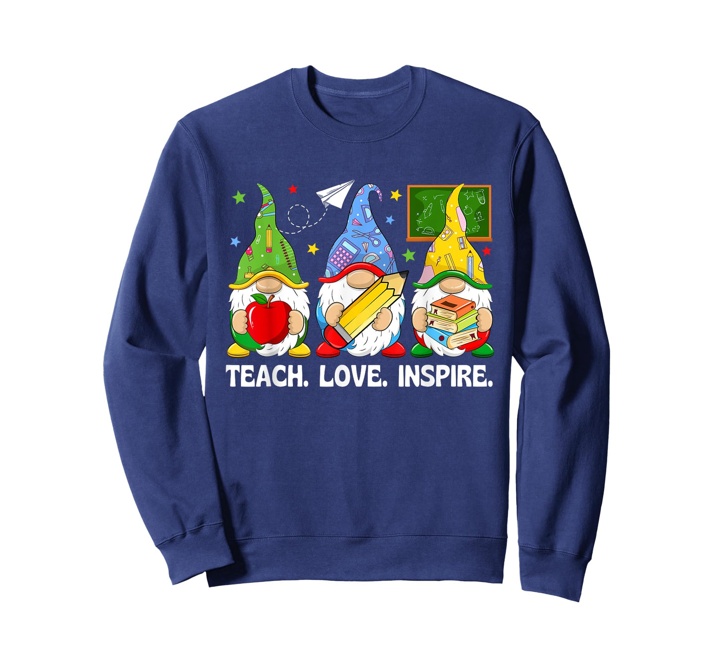 Cute Gnomes Teach Love and Inspire Back to School Teacher T-Shirt