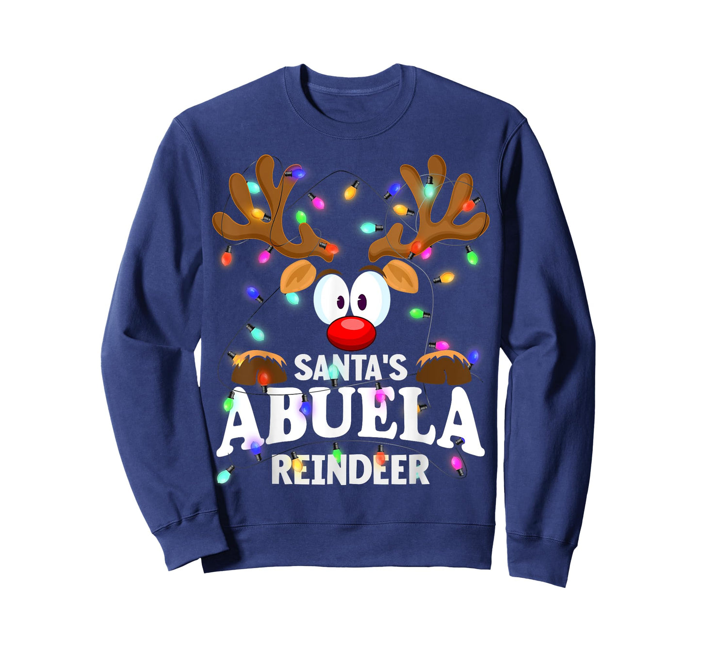 Christmas Men Women Santa's Abuela Reindeer T-Shirt