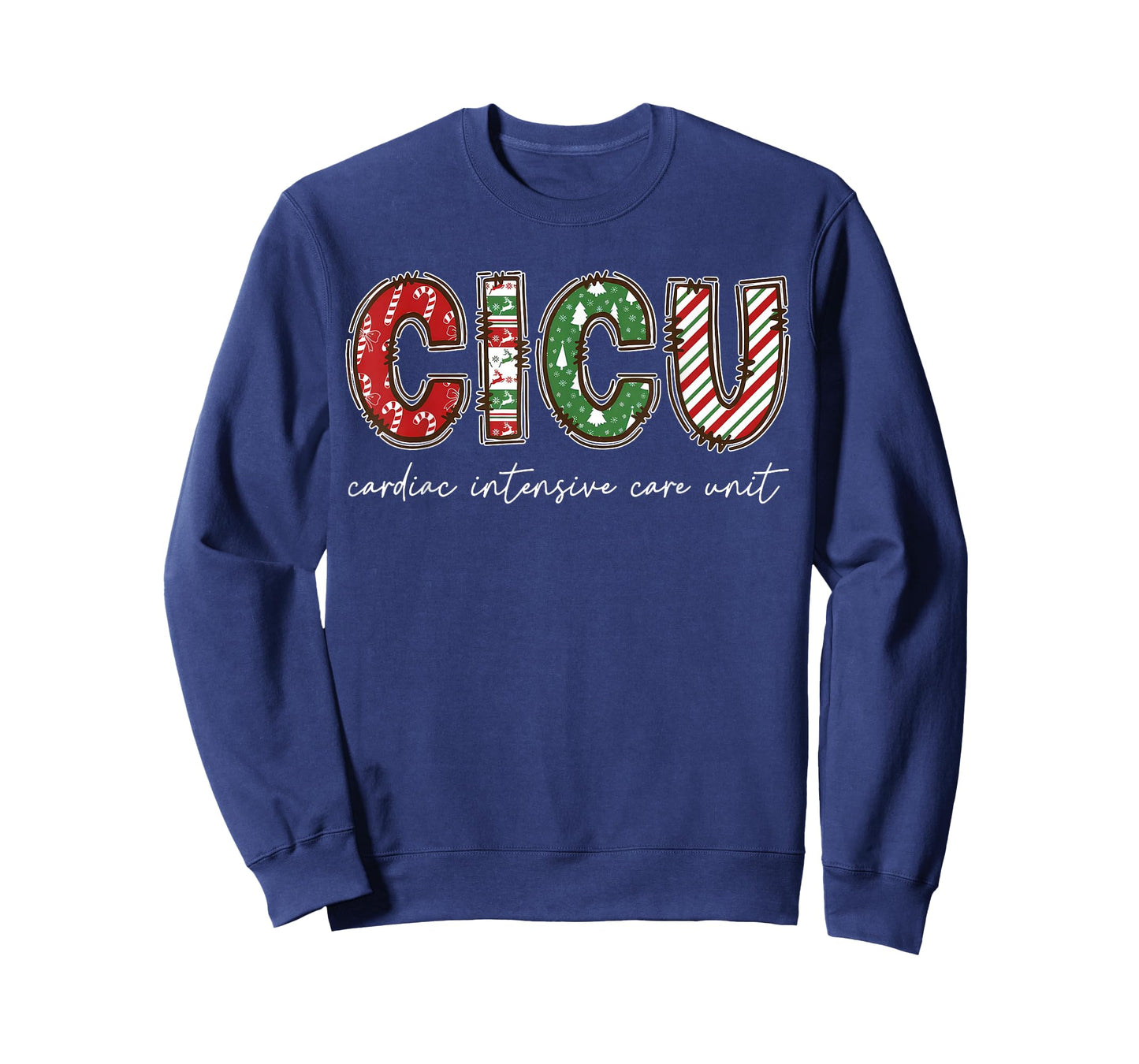 CICU Cardiac Intensive Care Unit ICU Nurse Christmas T-Shirt