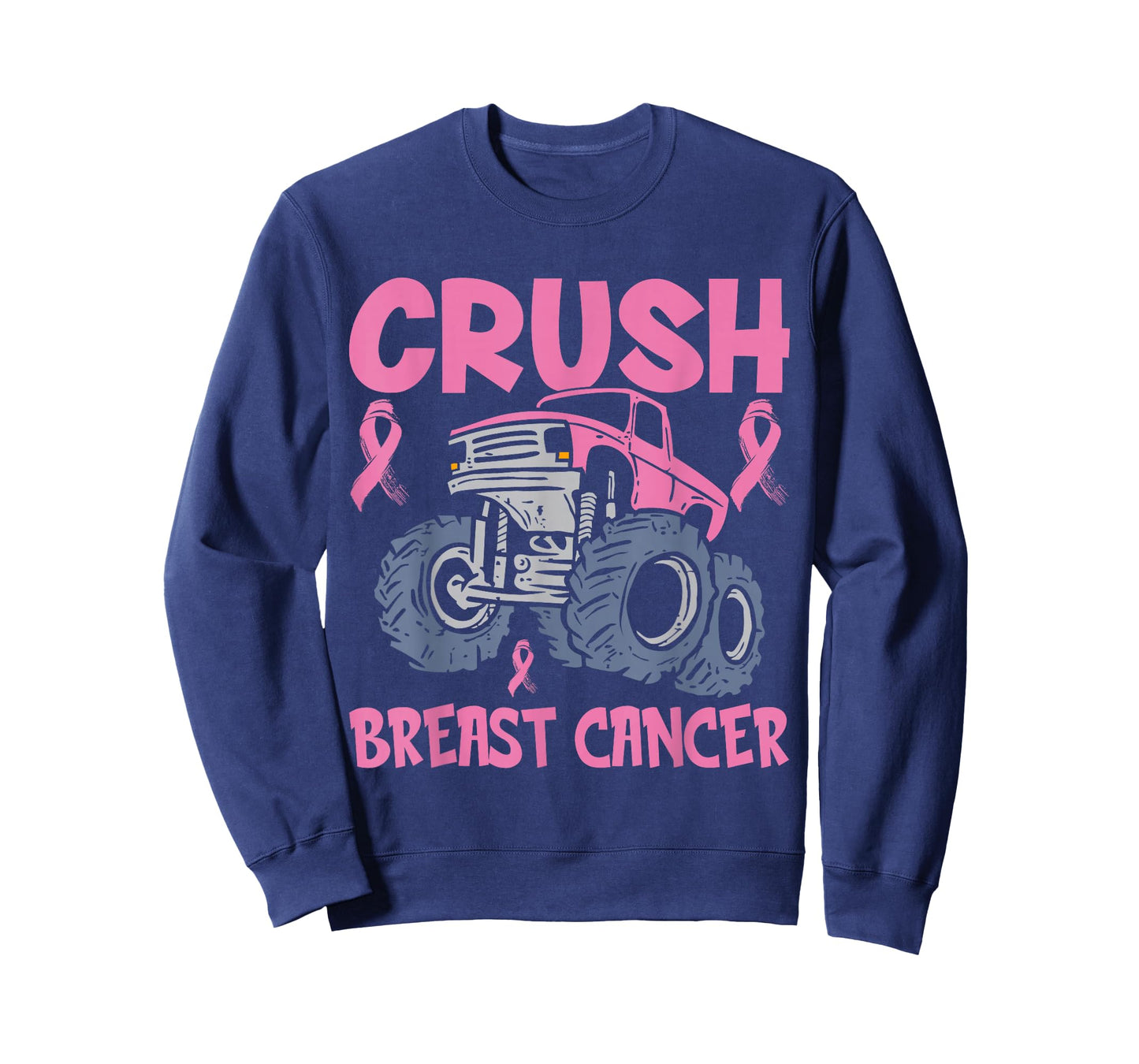 Crush Breast Cancer Awareness Truck pink Women Men Boys T-Shirt