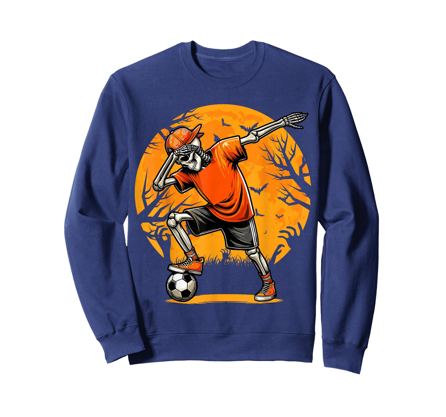 Dabbing Soccer Skeleton Funny Football Boys Soccer Halloween T-Shirt
