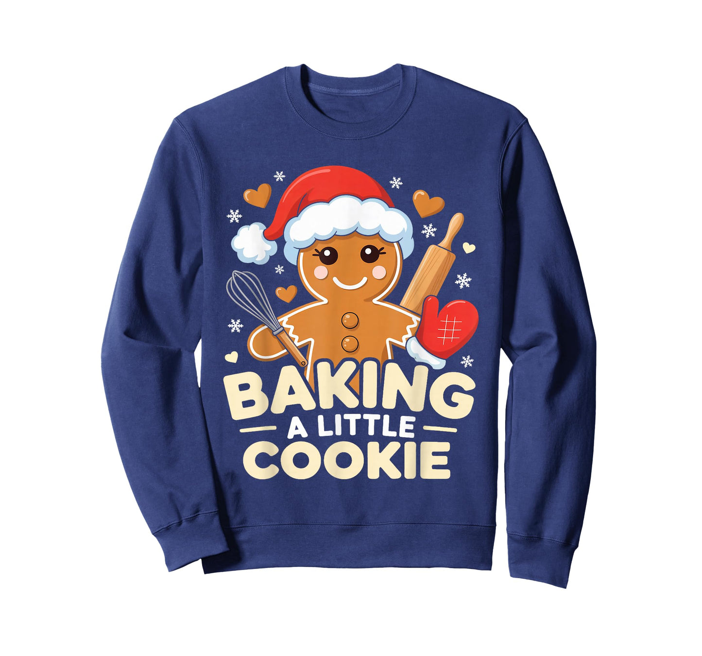 Baking A Little Cookie Christmas Pregnancy Baby Shower Mom T-Shirt