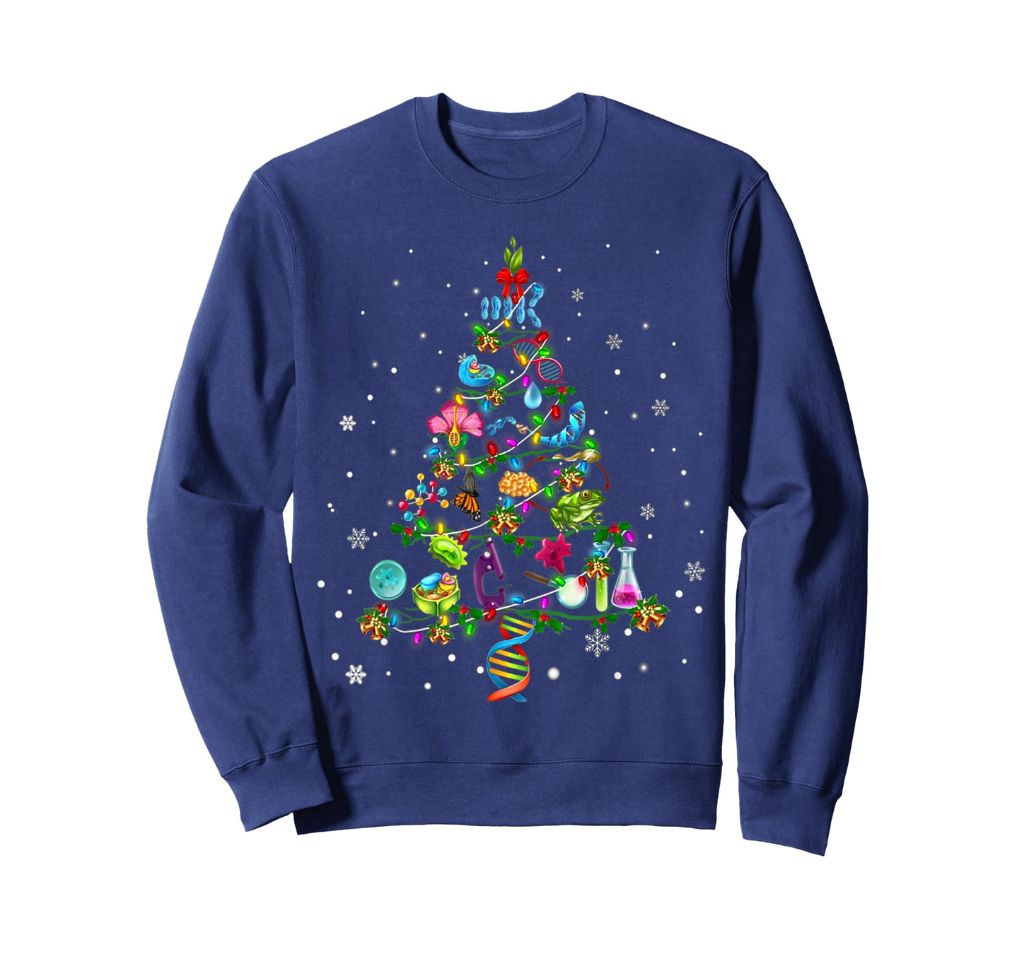 Cute Biology Christmas Tree Gift Decoration Xmas Tree T-Shirt