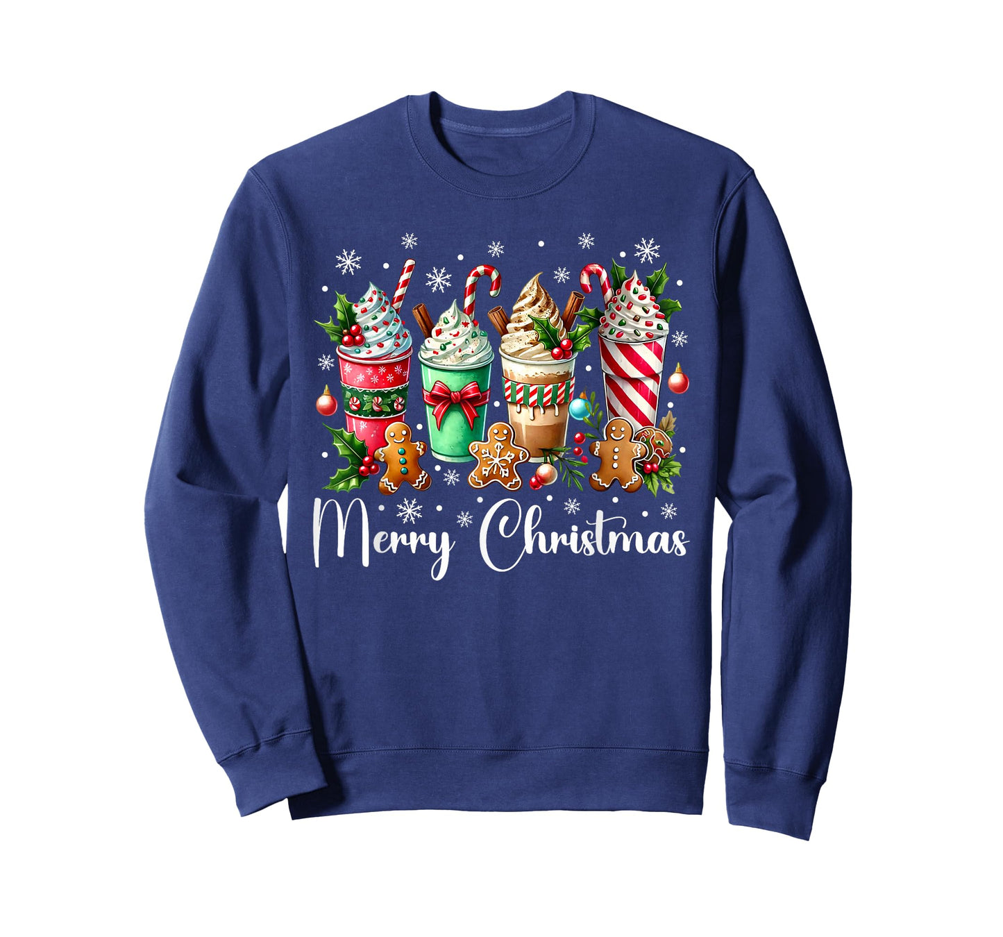 Christmas Pajamas Gingerbread Christmas Coffee Hot Cocoa T-Shirt