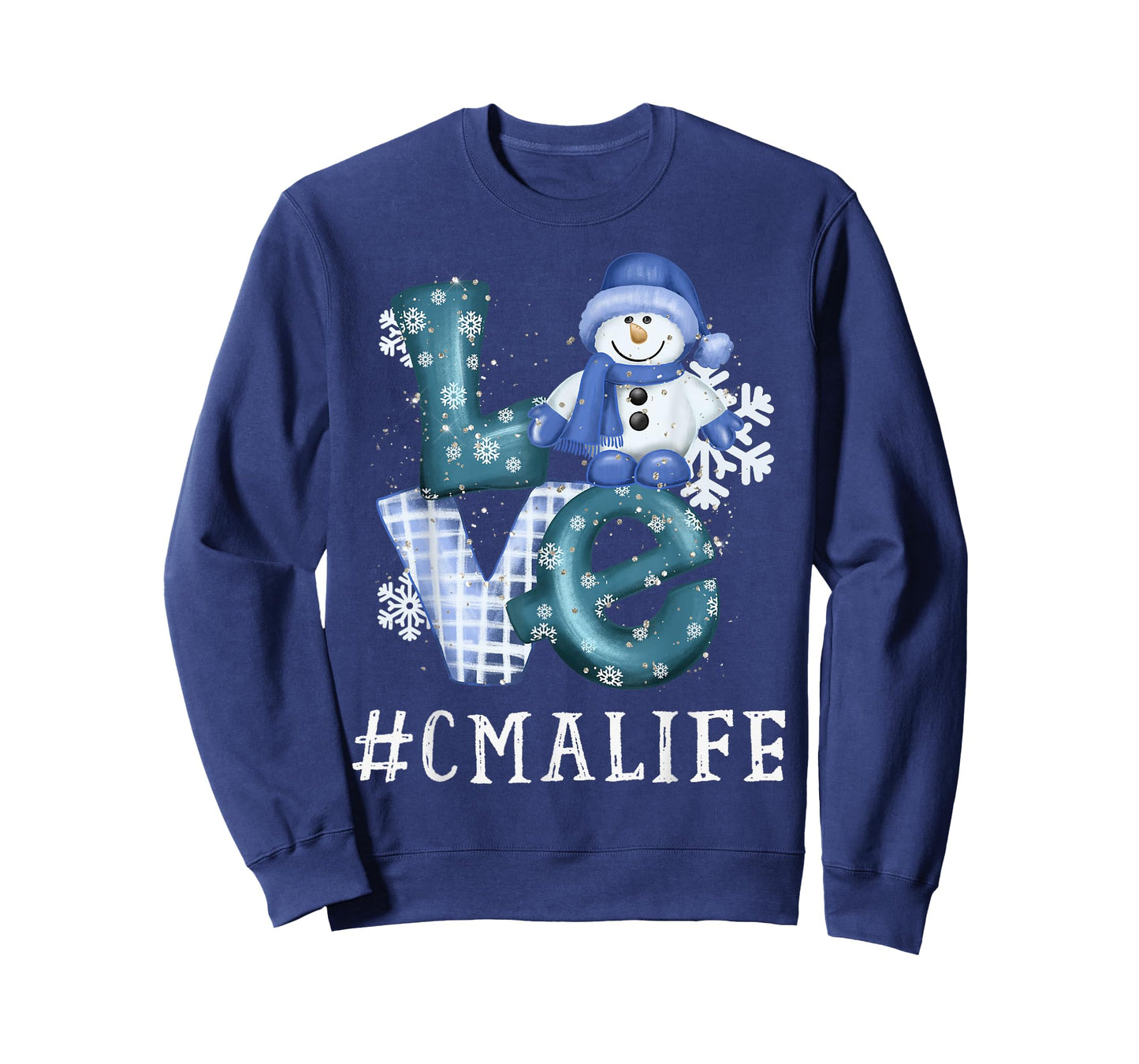 CMA Certified Medical Assistant Love Snowman Winter Season T-Shirt